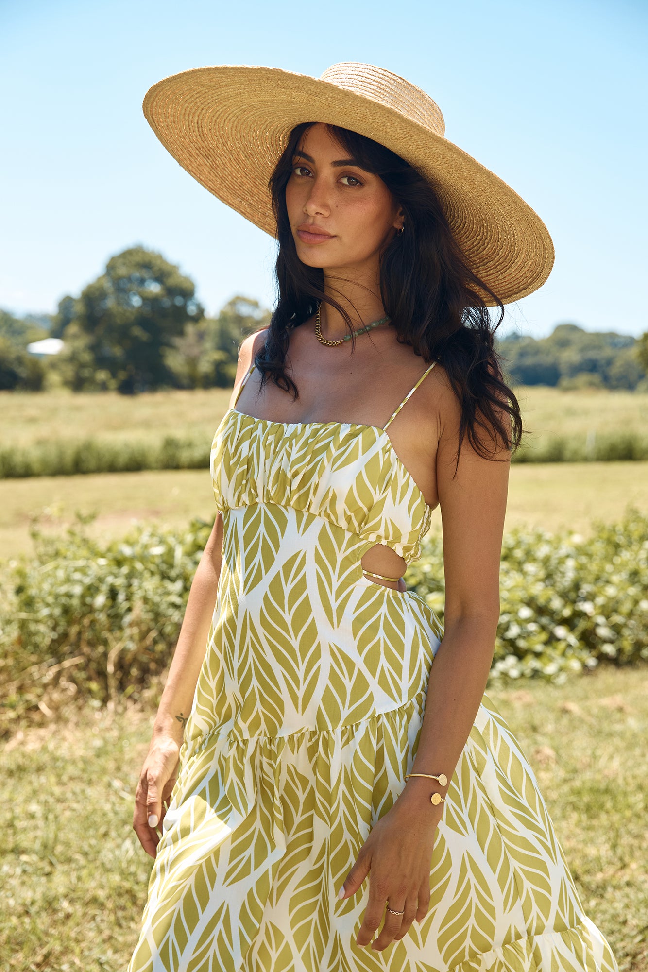 Tropic Trails Maxi Dress Green-Seaa Fashion