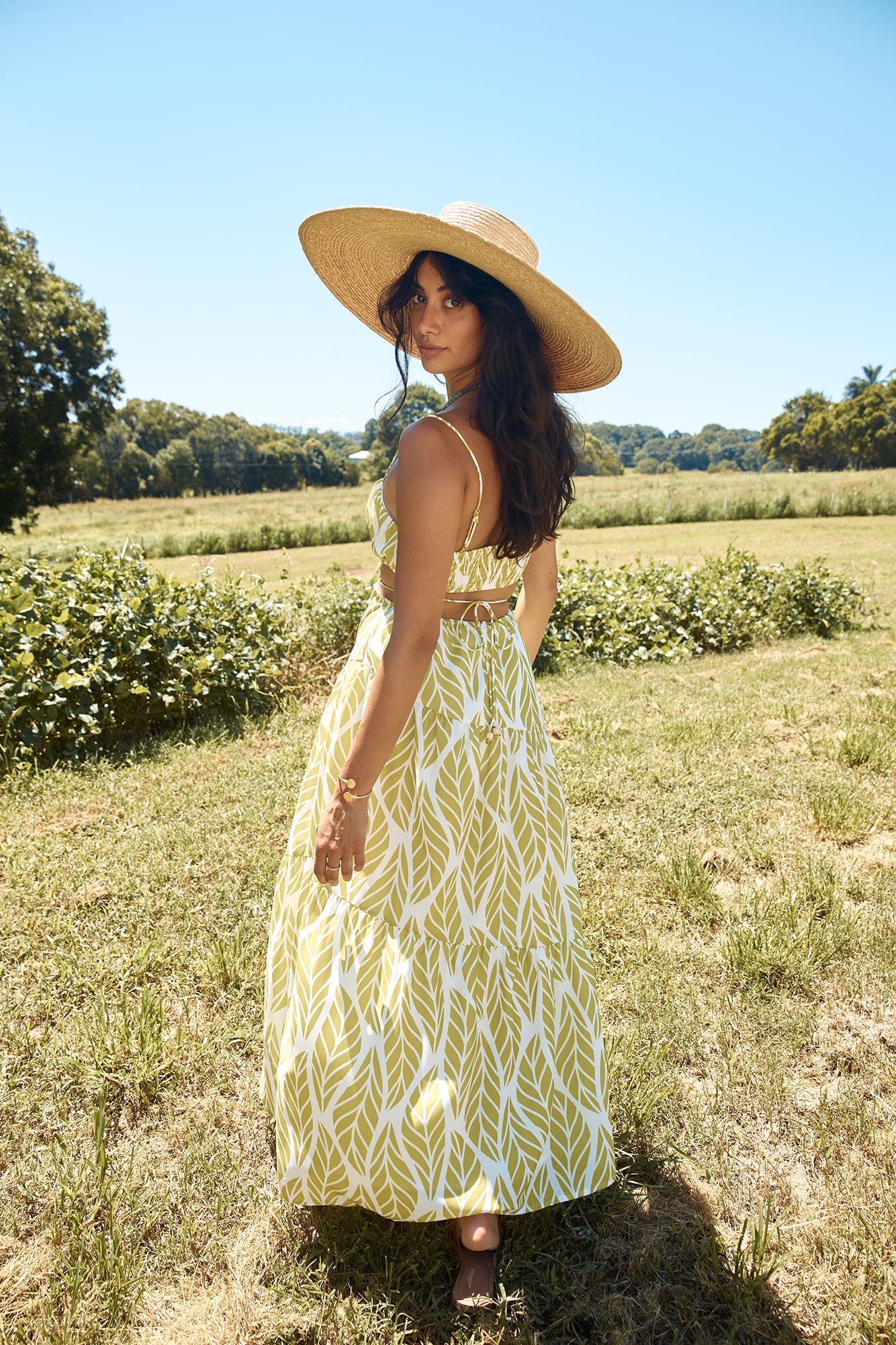 Tropic Trails Maxi Dress Green-Seaa Fashion