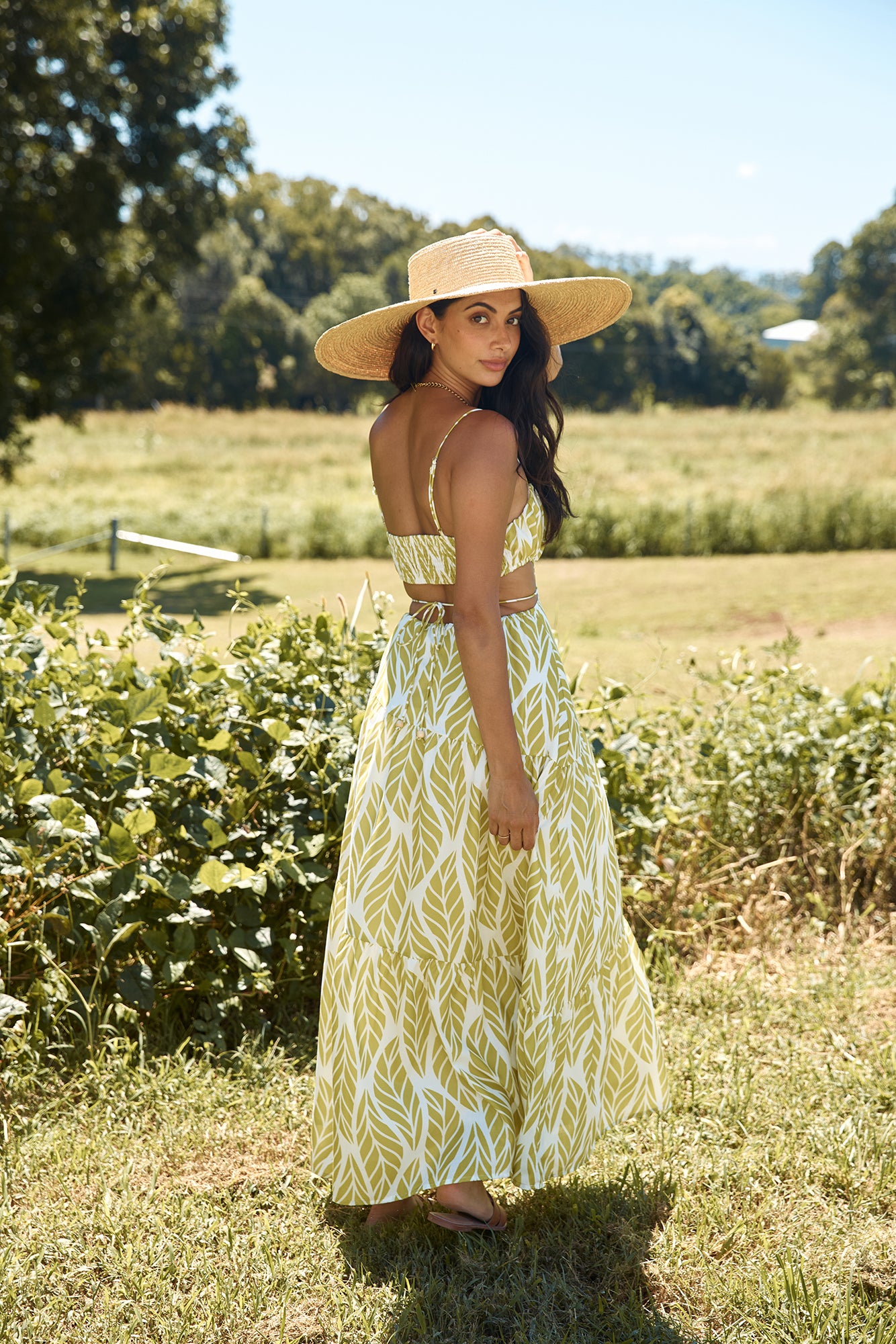 Tropic Trails Maxi Dress Green-Seaa Fashion