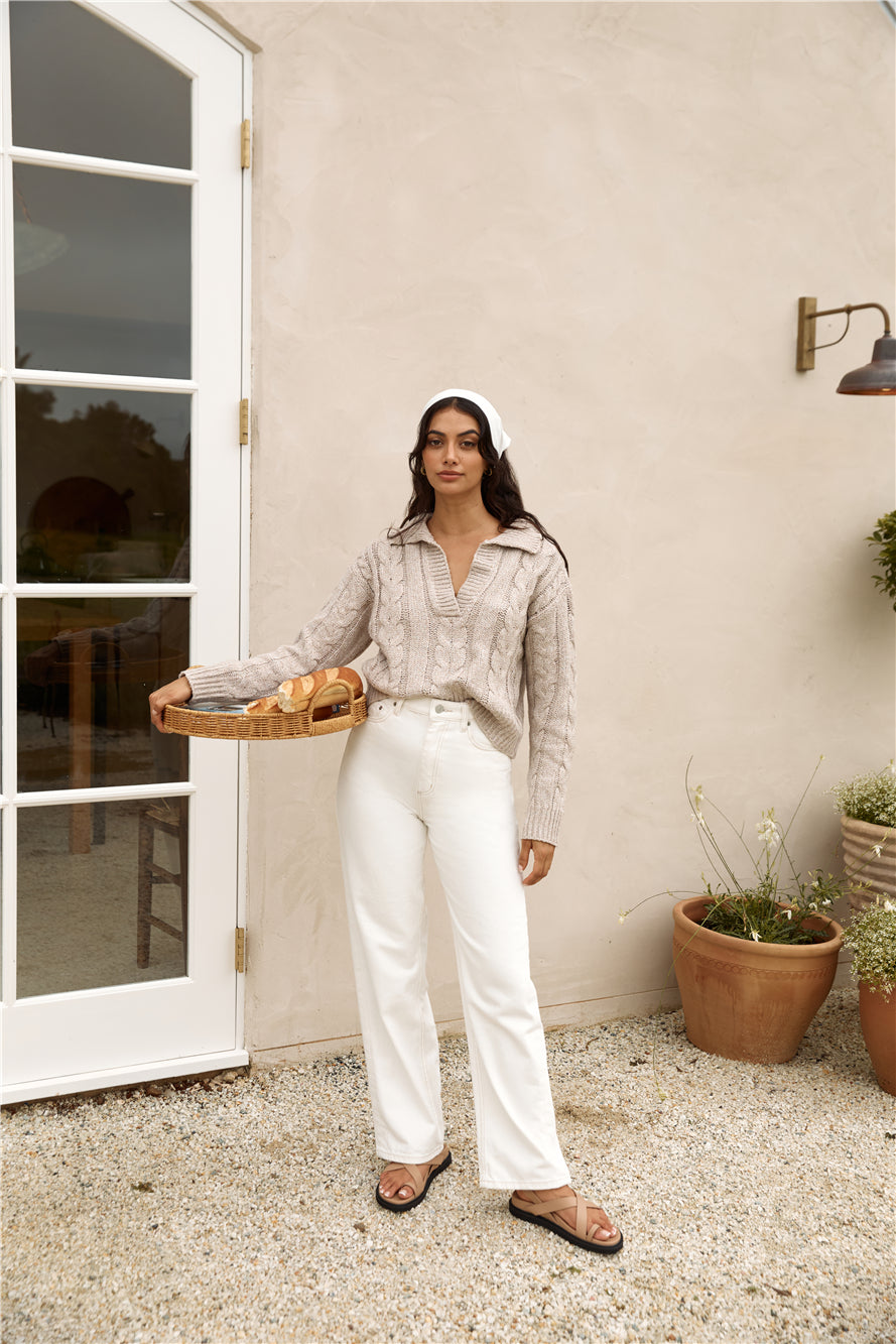 LEE High Baggy Jean Organic White-Seaa Fashion