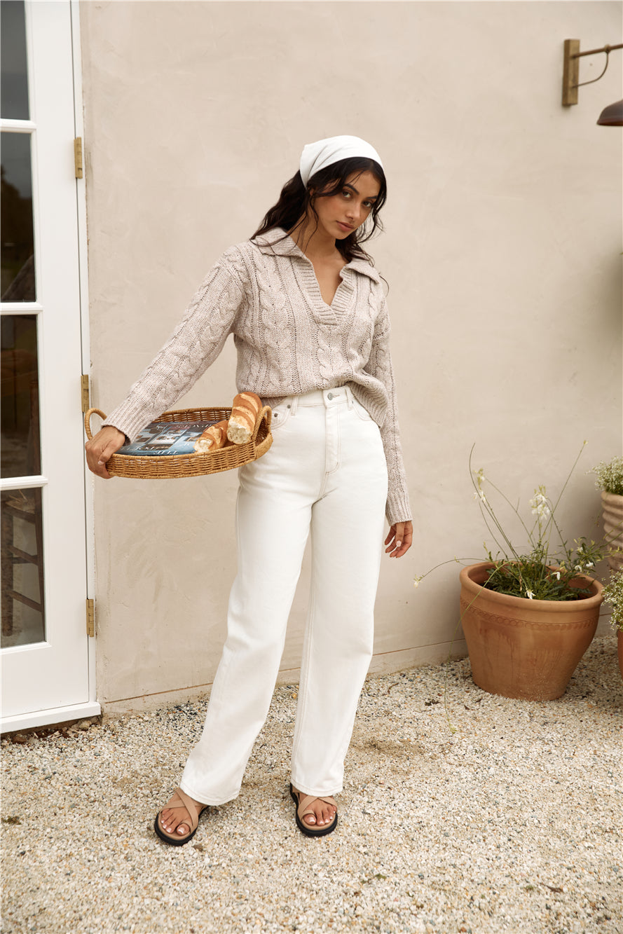 In The Alps Knit Brown-Seaa Fashion