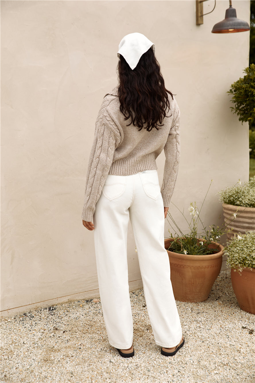 In The Alps Knit Brown-Seaa Fashion