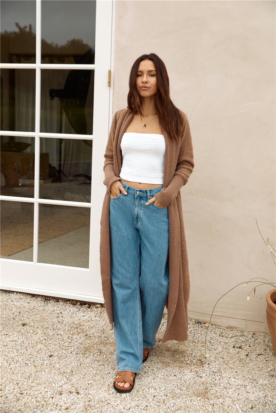 Whimsical Evening Cardigan Brown-Seaa Fashion