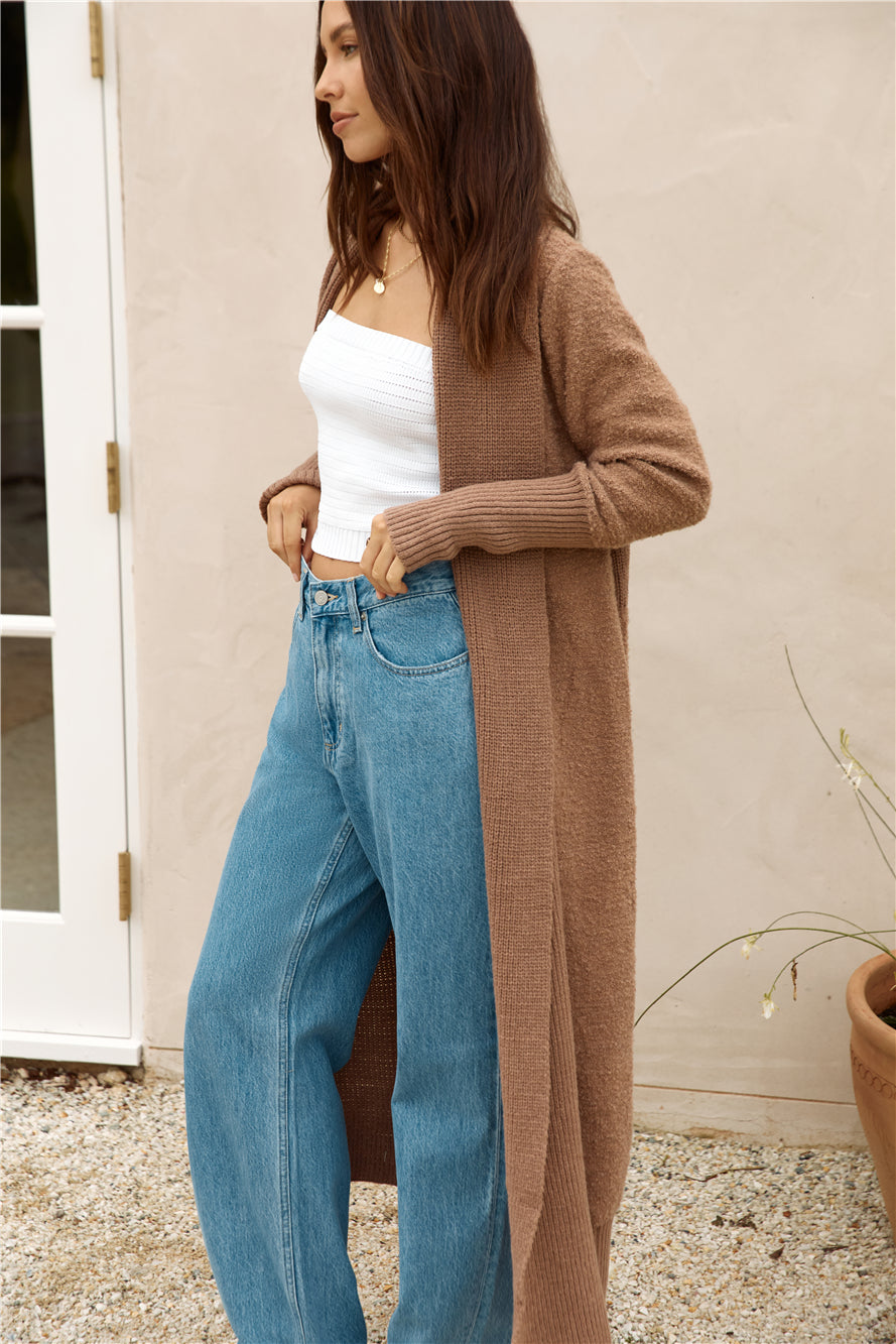 Whimsical Evening Cardigan Brown-Seaa Fashion