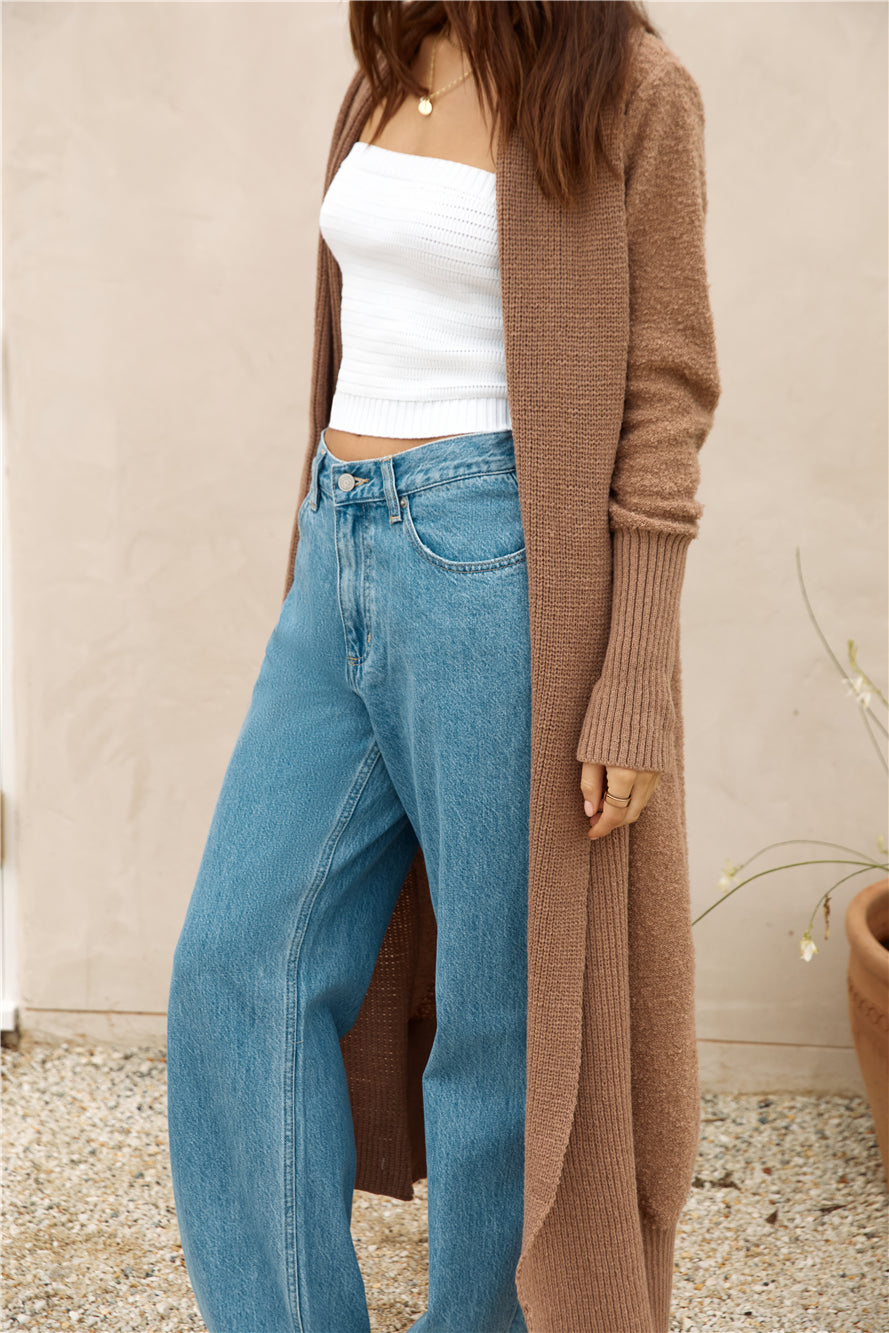 Whimsical Evening Cardigan Brown-Seaa Fashion