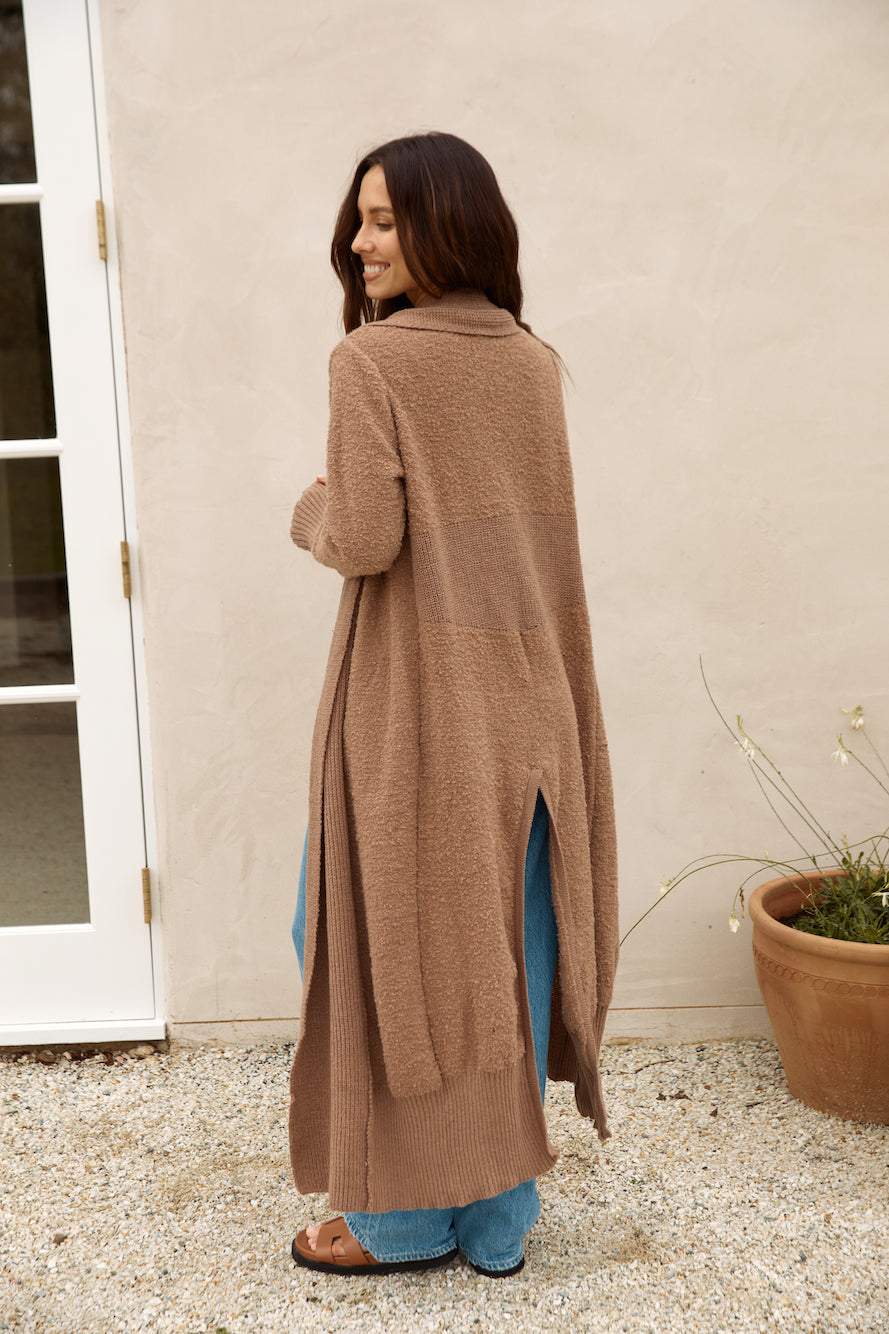 Whimsical Evening Cardigan Brown-Seaa Fashion