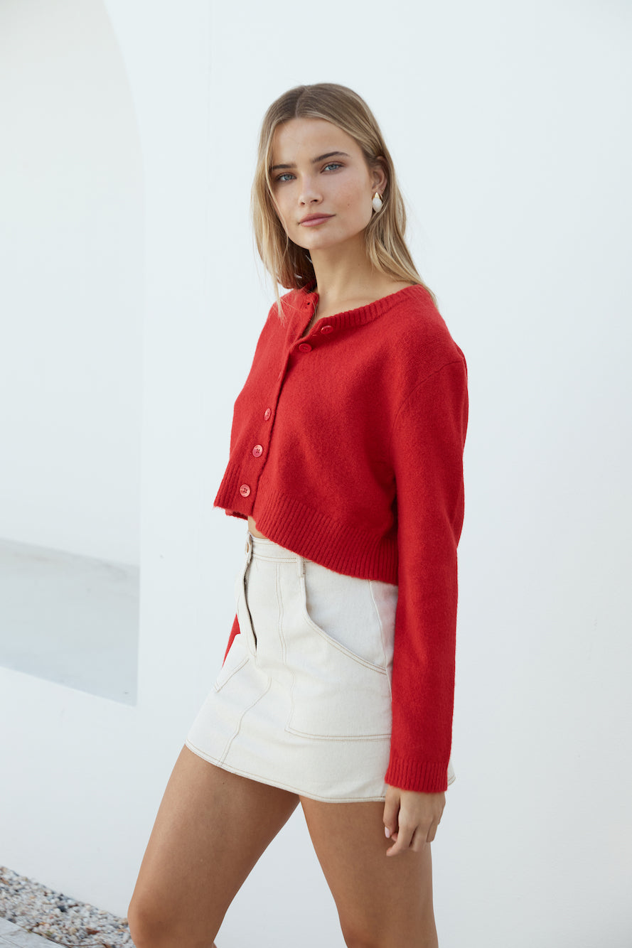Vesper Long Sleeve Knit Red-Seaa Fashion