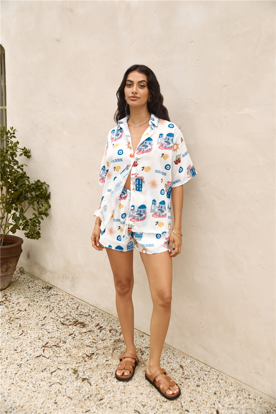 Santorini Summer Set Blue-Seaa Fashion