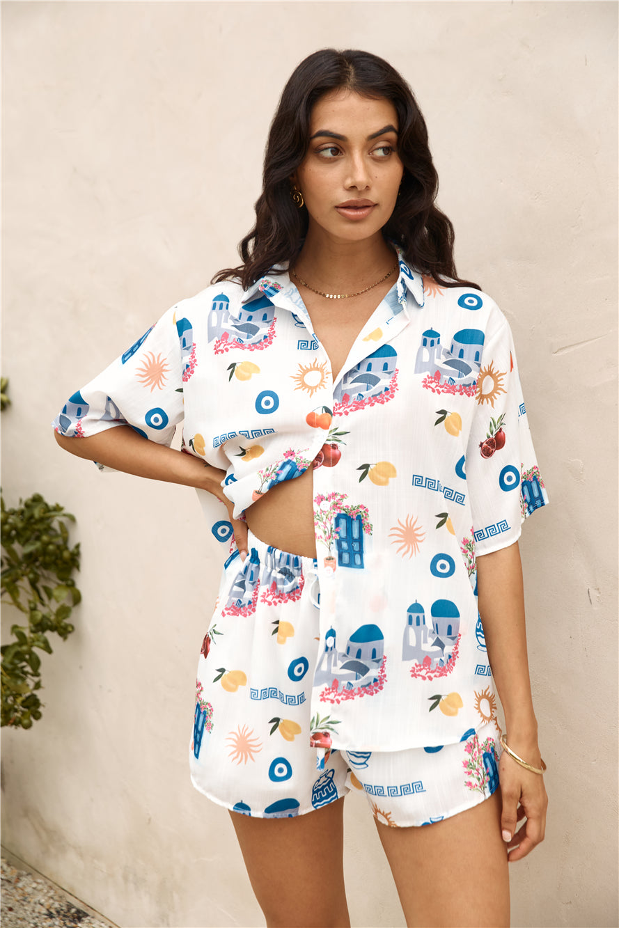 Santorini Summer Set Blue-Seaa Fashion