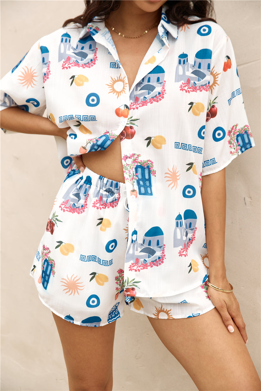 Santorini Summer Set Blue-Seaa Fashion