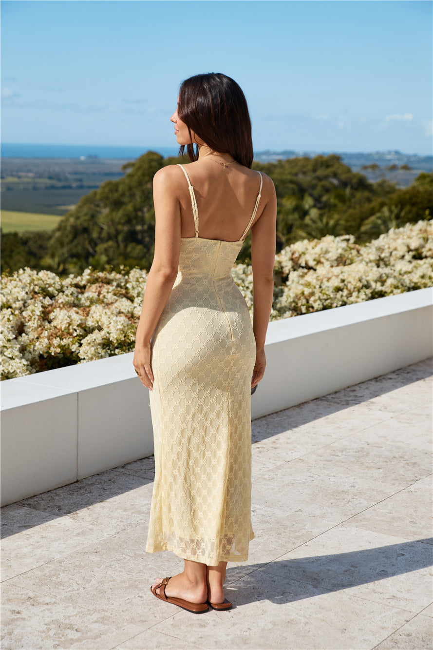 Wildflower Maxi Dress Yellow-Seaa Fashion