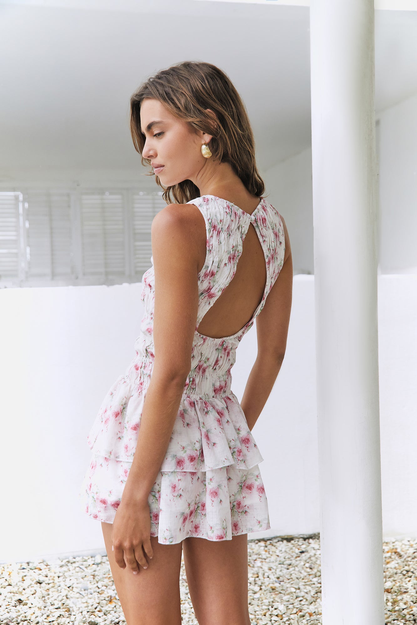 Wild Rose Mini Dress Pink-Seaa Fashion