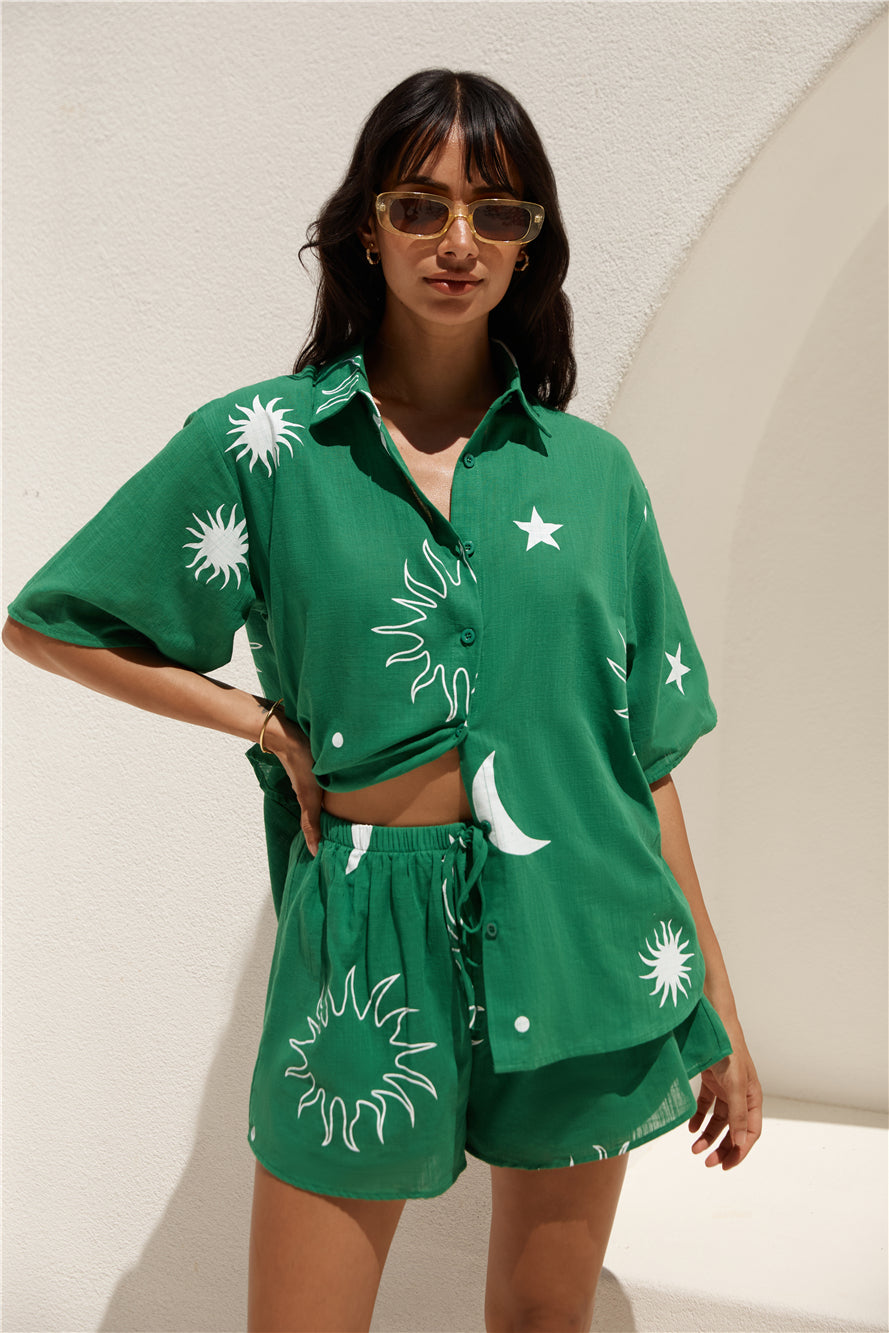Hazy Daydream Set Green-Seaa Fashion