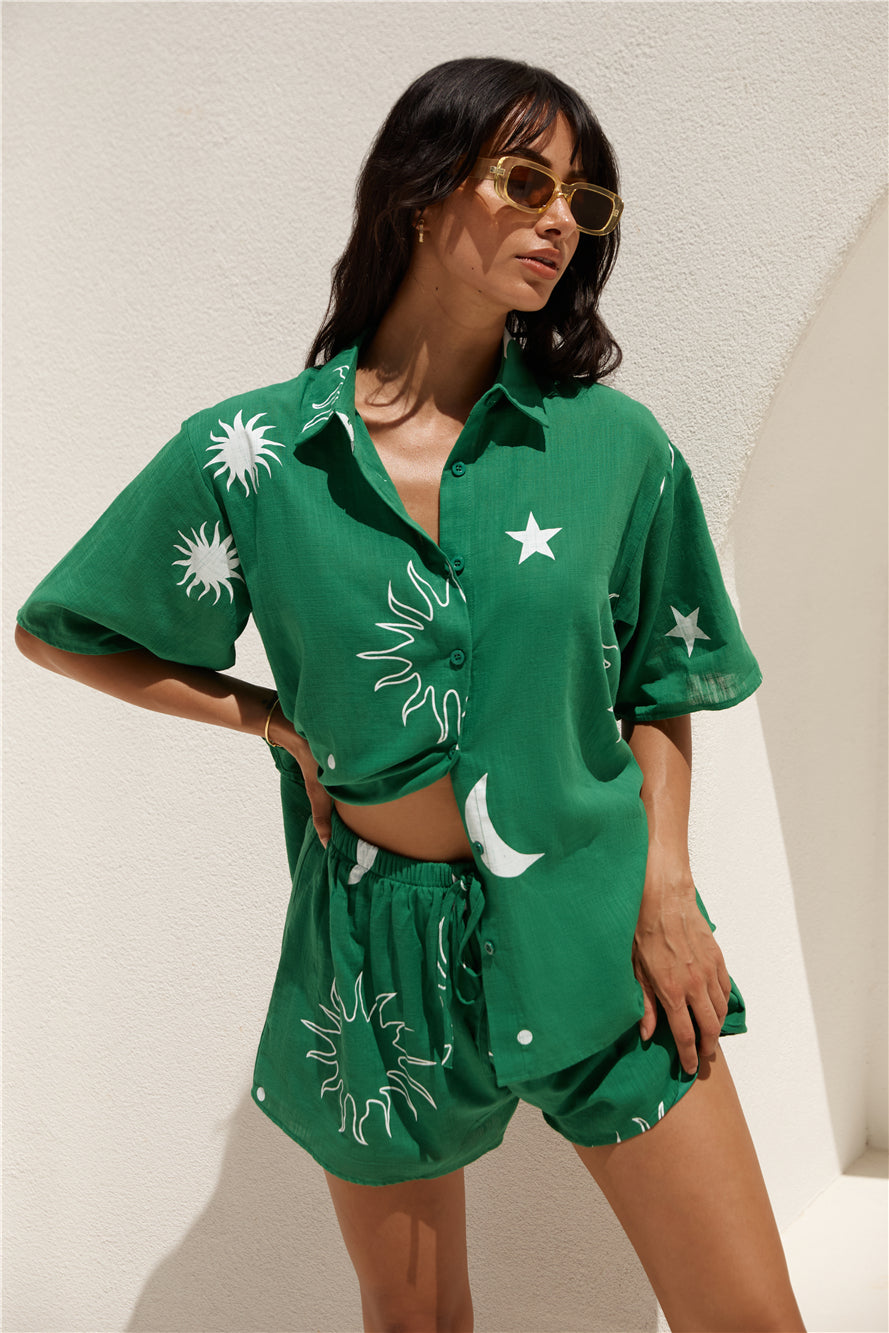 Hazy Daydream Set Green-Seaa Fashion