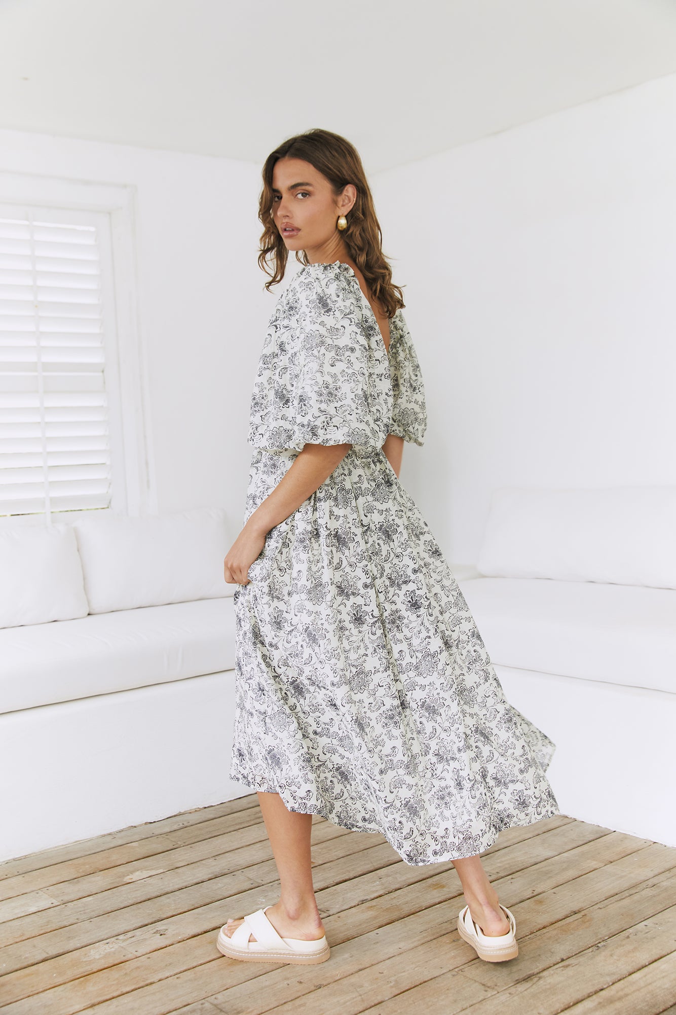 Bella's Bloom Maxi Dress Black-Seaa Fashion