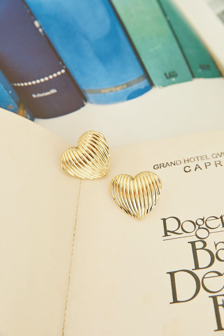 18k Gold Plated Ocean Kiss Earrings Gold-Seaa Fashion