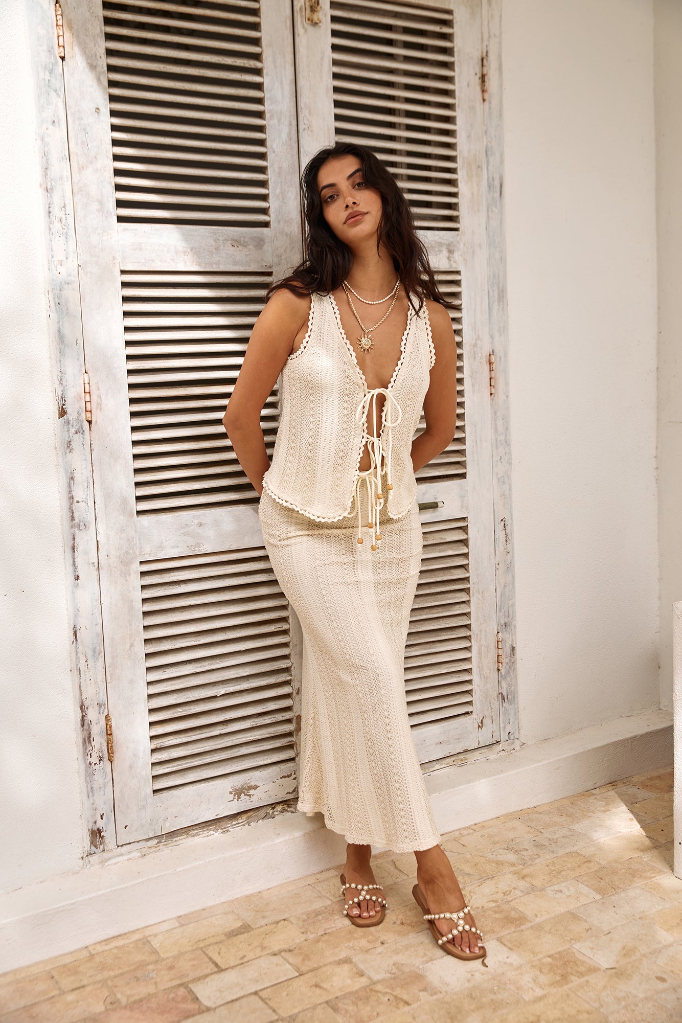 Villa Bliss Top Beige-Seaa Fashion