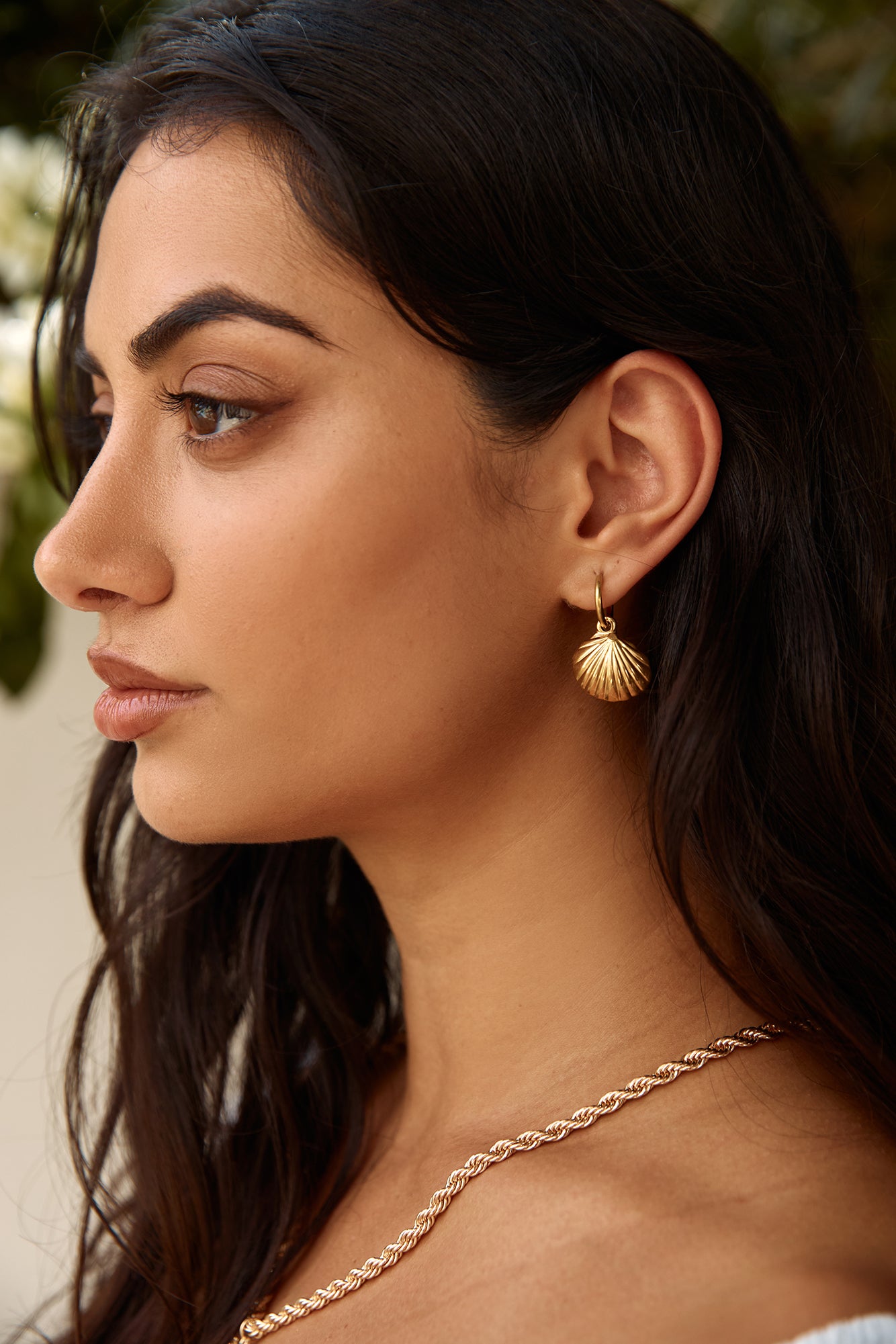 18k Gold Plated Shore Discovery Earrings Gold-Seaa Fashion