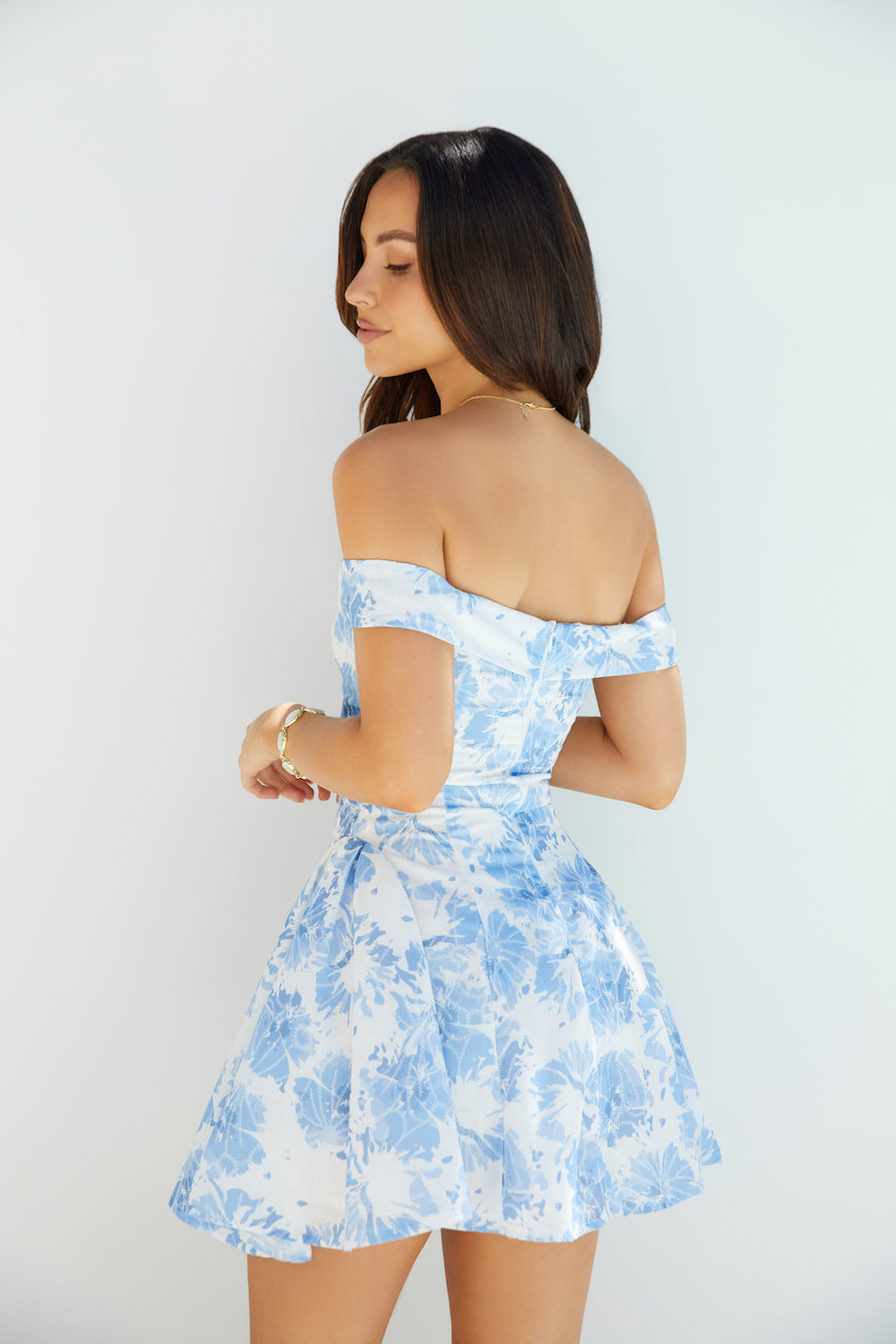 Carpri Nights Mini Dress Blue-Seaa Fashion