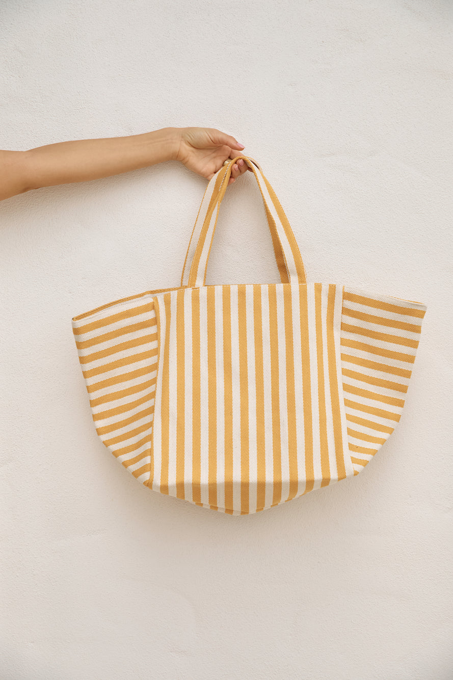 Yacht Day Tote Bag Yellow-Seaa Fashion