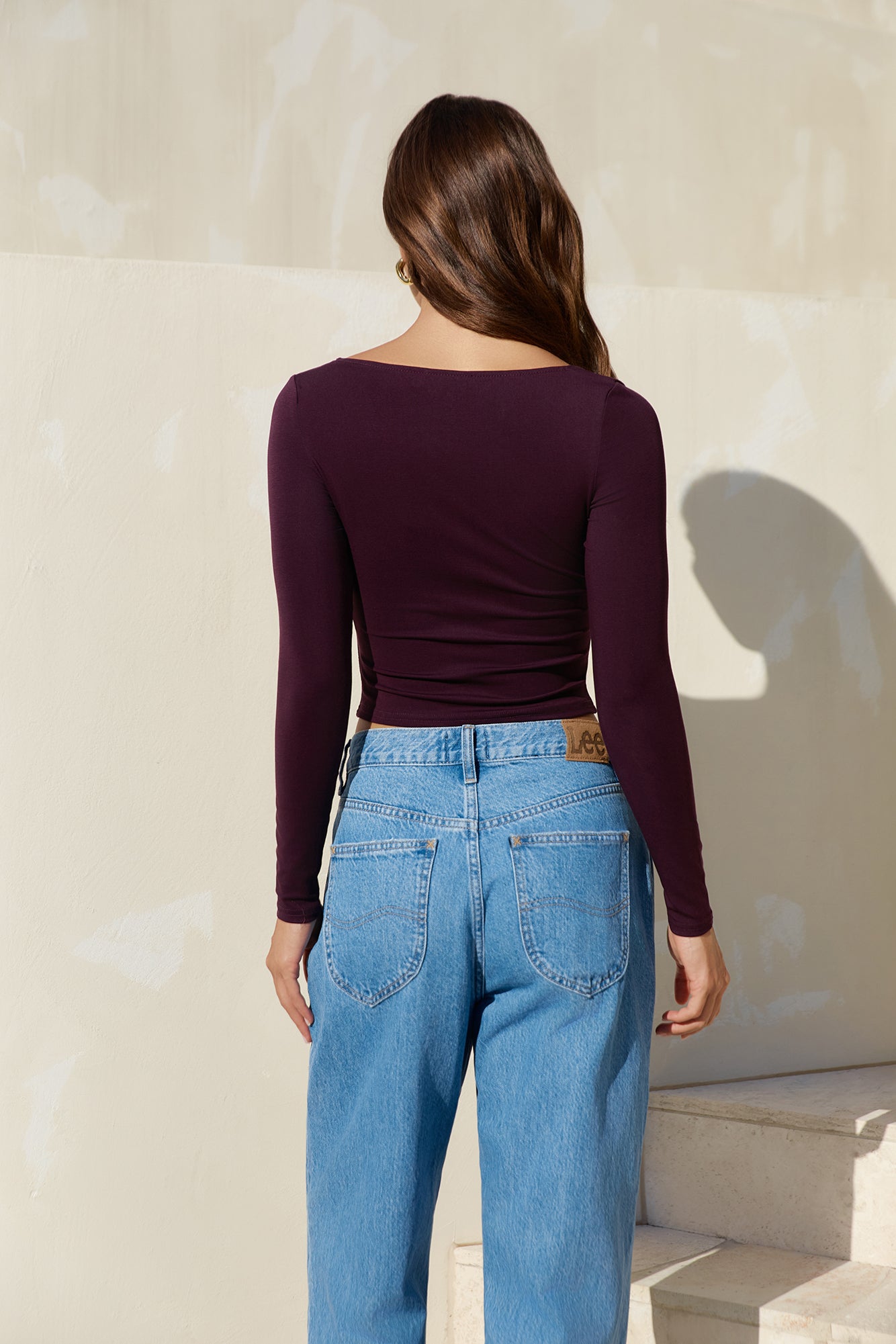 Roam Free Forever Long Sleeve Top Purple-Seaa Fashion