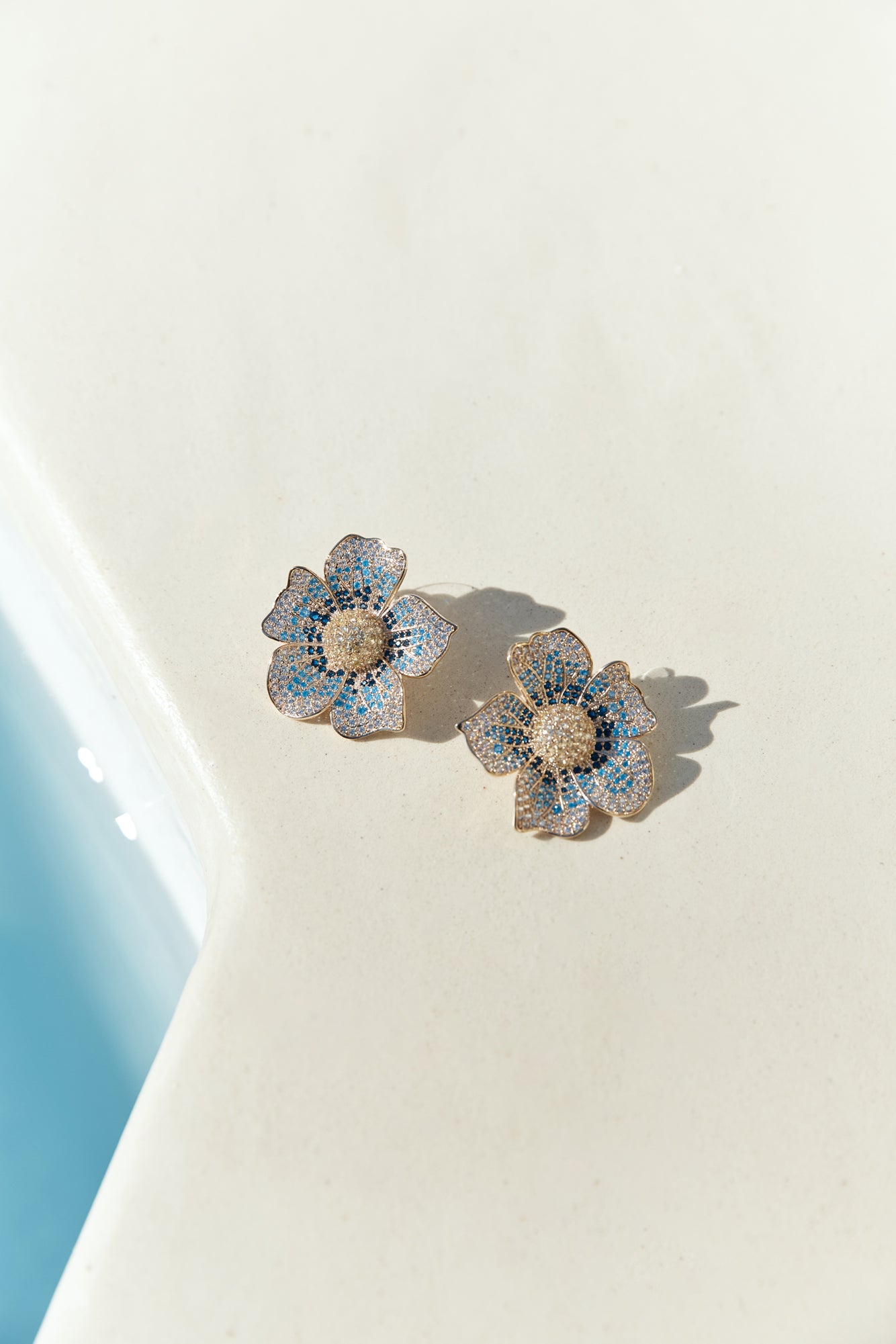 18k Gold Plated Blossom Days Earrings Gold-Seaa Fashion