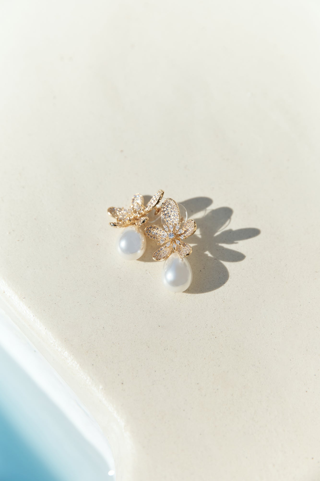 18k Gold Plated Sunlit Siren Earrings Gold-Seaa Fashion