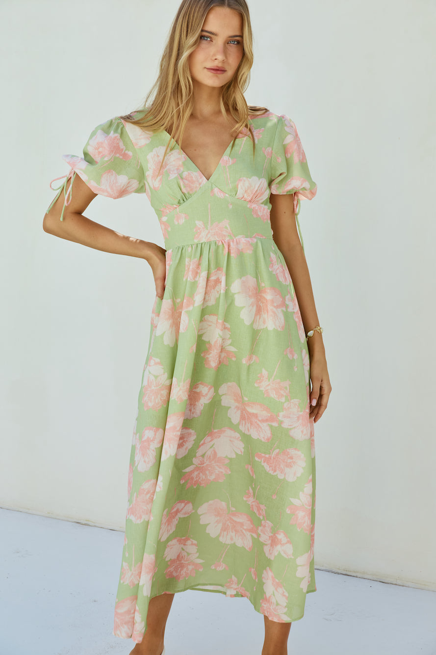 Blossom Season Maxi Dress Green-Seaa Fashion