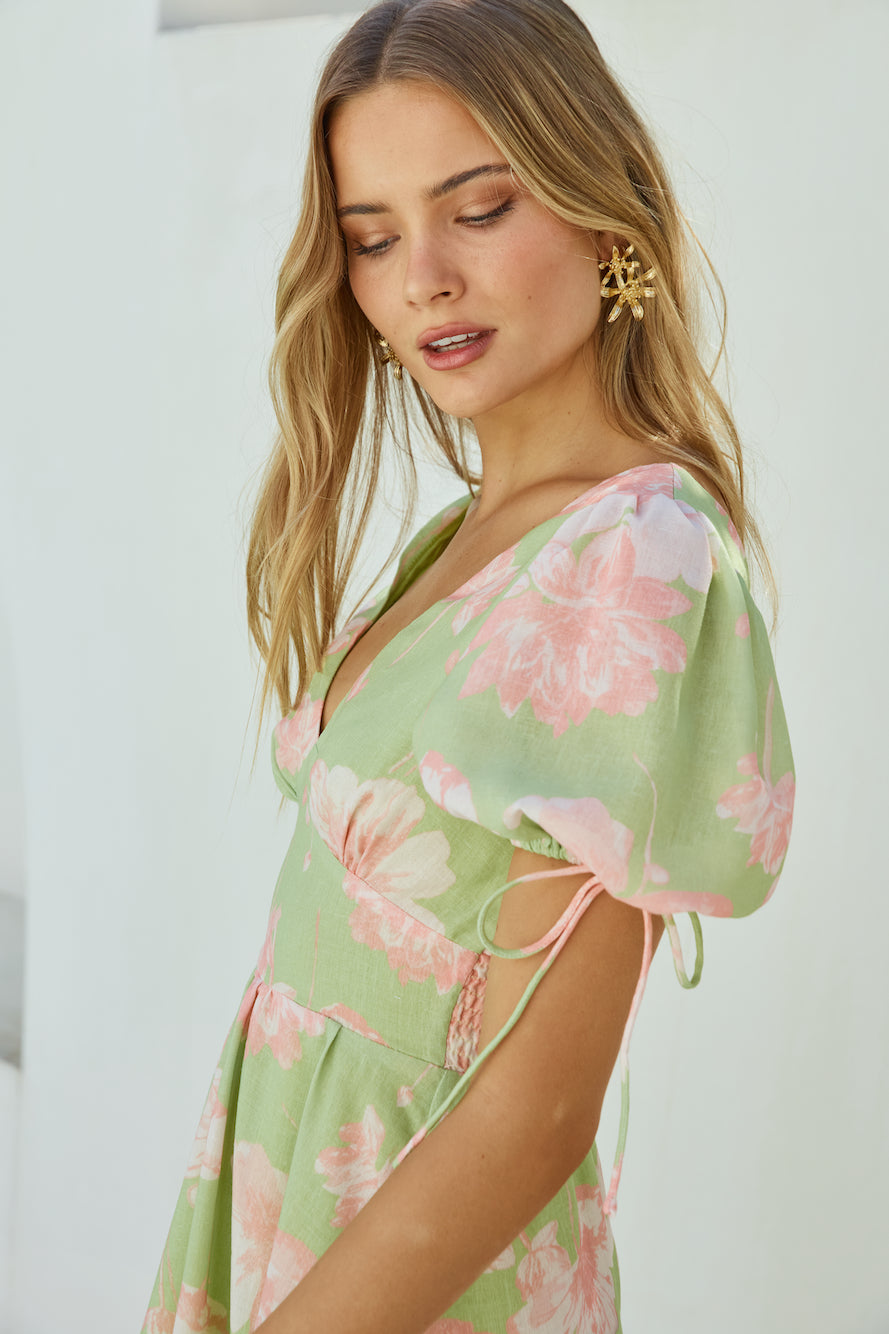 Blossom Season Maxi Dress Green-Seaa Fashion