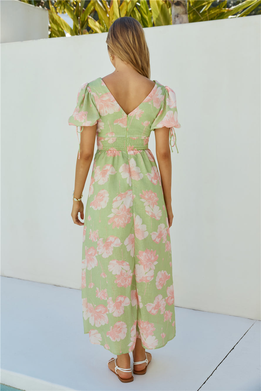 Blossom Season Maxi Dress Green-Seaa Fashion