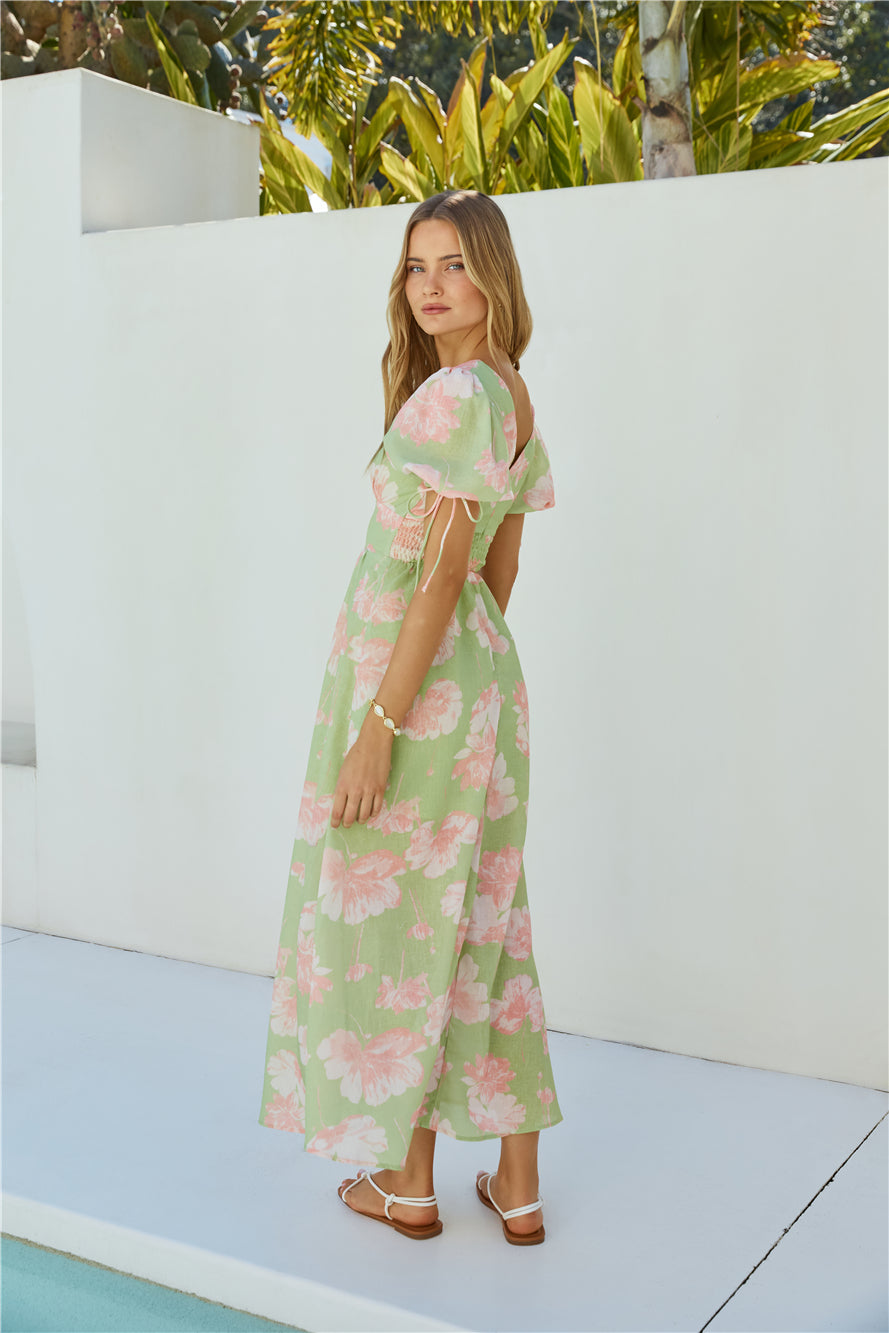 Blossom Season Maxi Dress Green-Seaa Fashion
