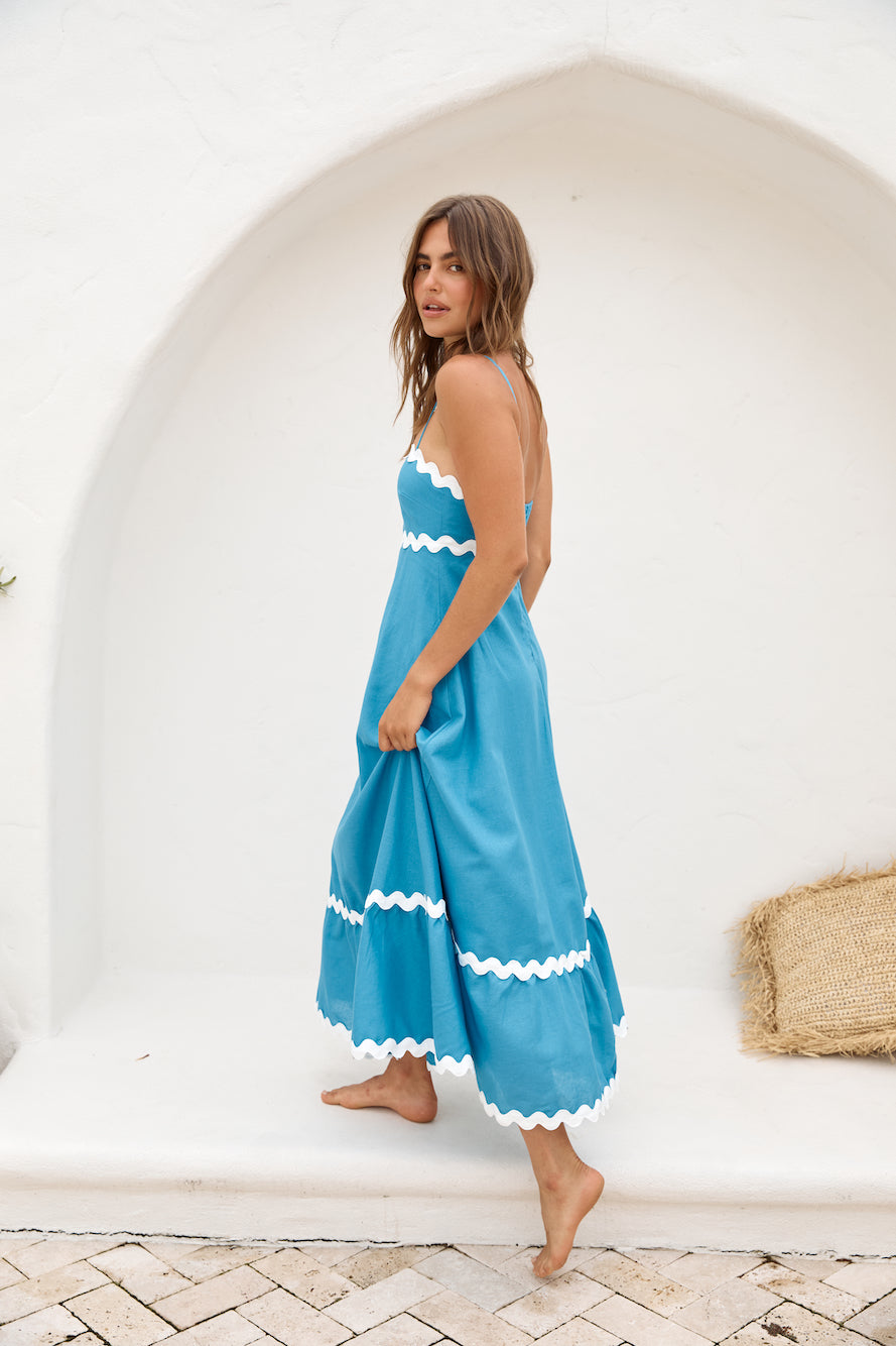 Sweet Devotion Maxi Dress Blue-Seaa Fashion