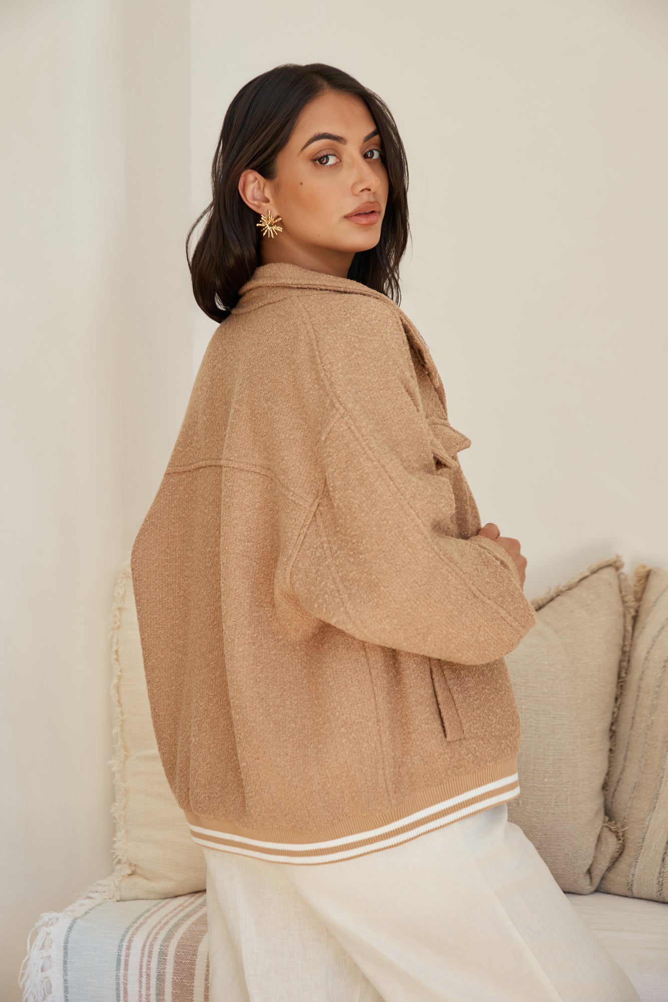 Winter Whimsy Jacket Caramel-Seaa Fashion