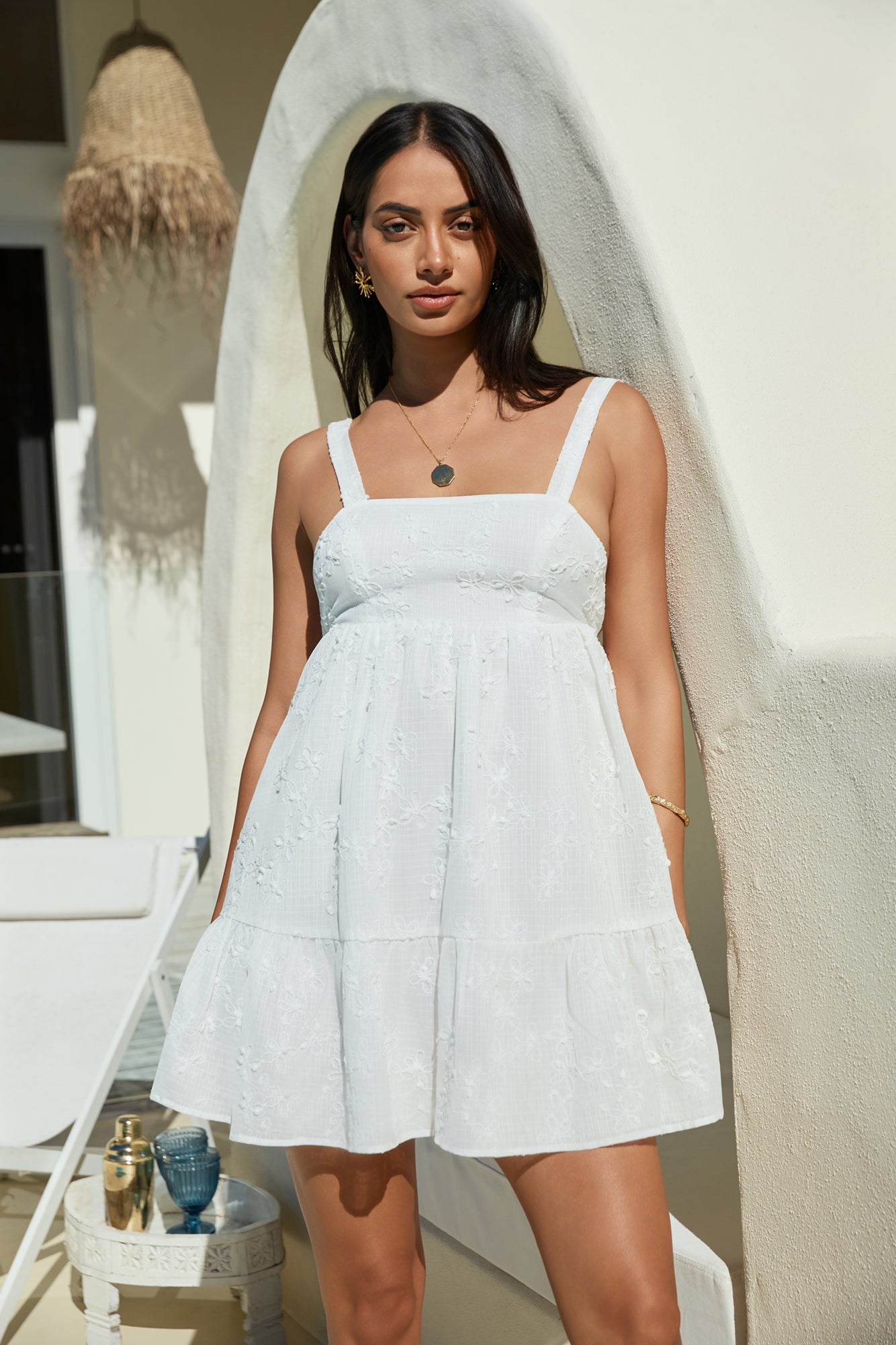 Purely Lovers Mini Dress White-Seaa Fashion