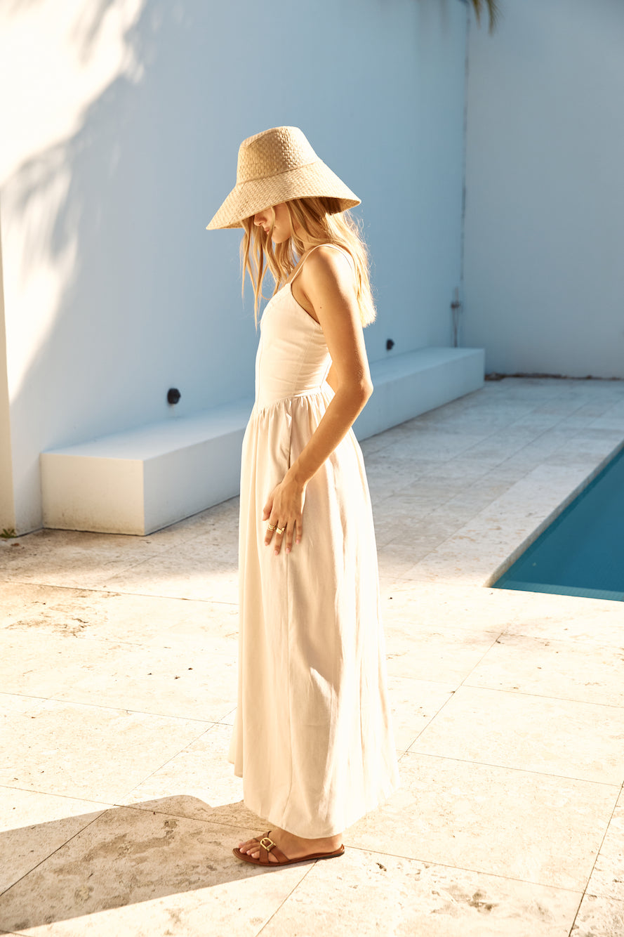 SEVEN WONDERS Zephy Maxi Dress Sand-Seaa Fashion