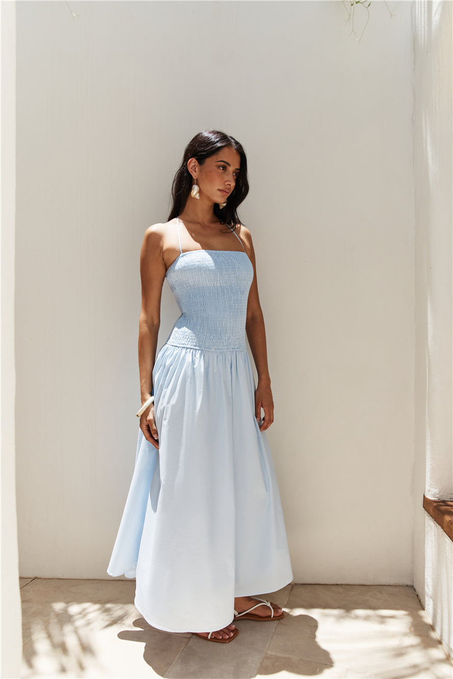 Blessed Destiny Maxi Dress Blue-Seaa Fashion