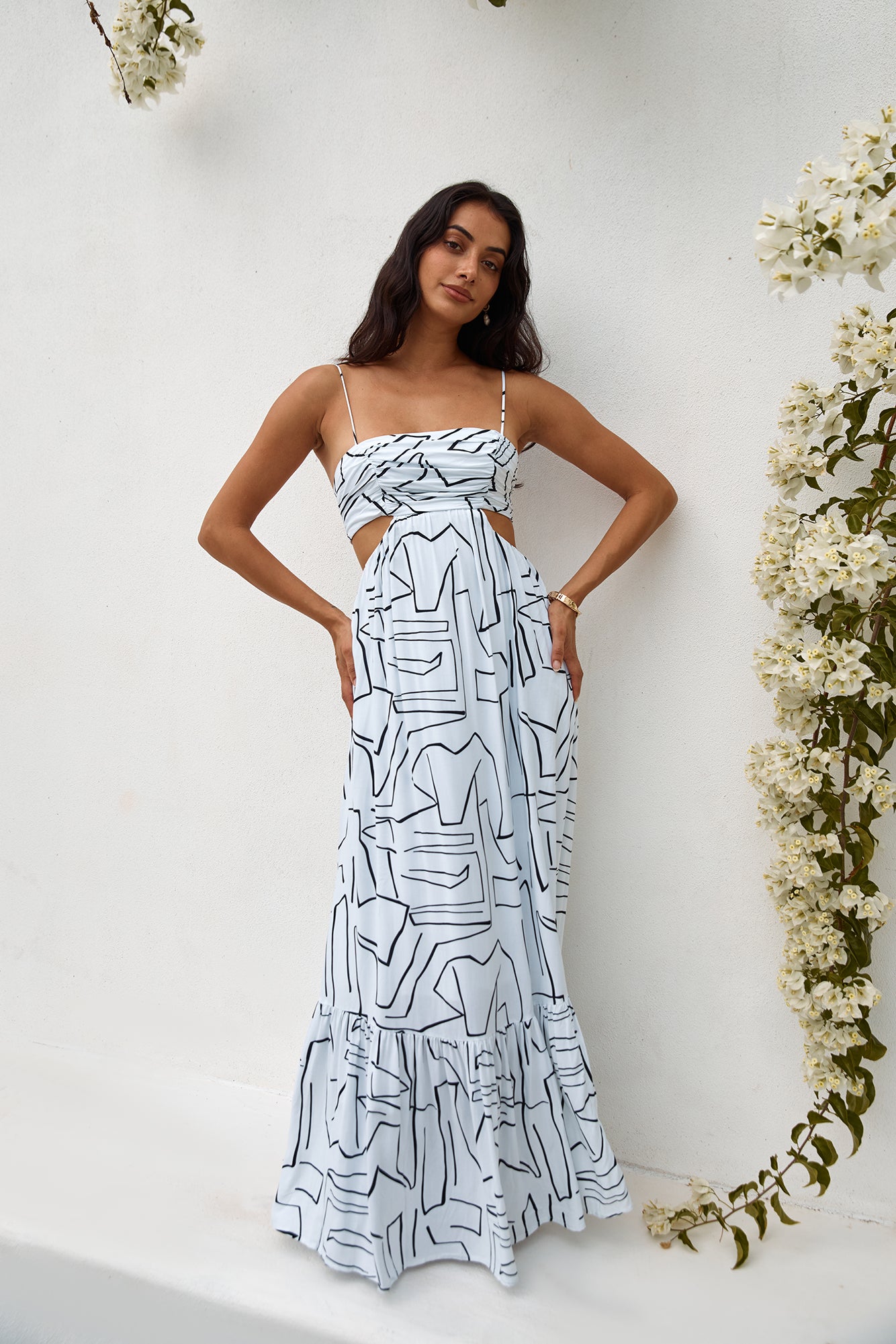 Times Have Changed Maxi Dress White-Seaa Fashion