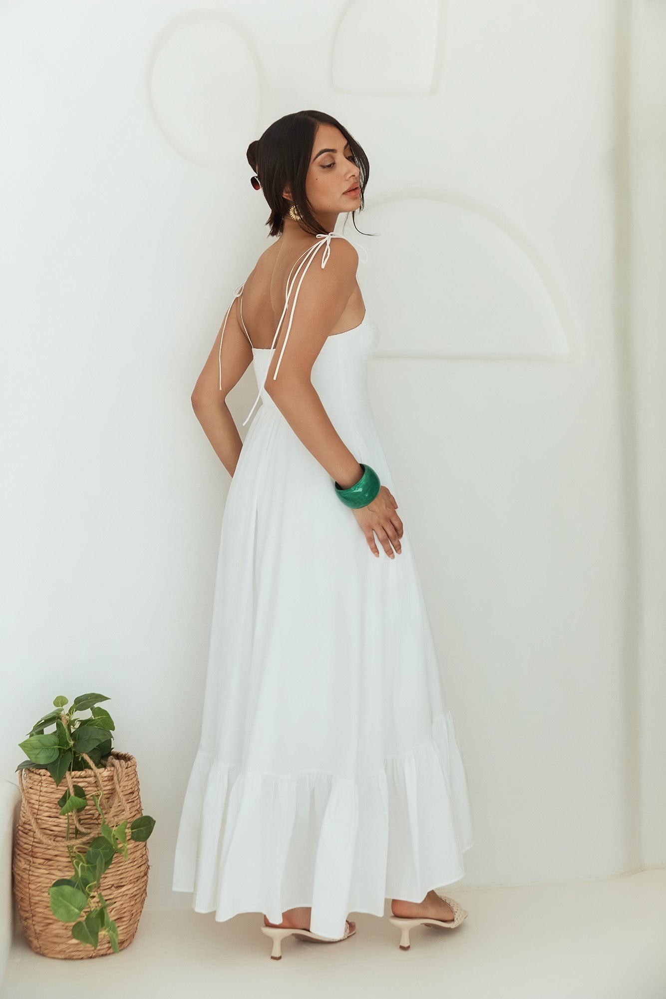 By Your Side Maxi Dress White-Seaa Fashion