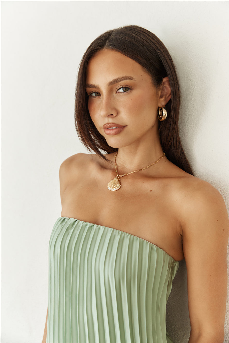 18k Gold Plated Seashore Necklace Gold-Seaa Fashion