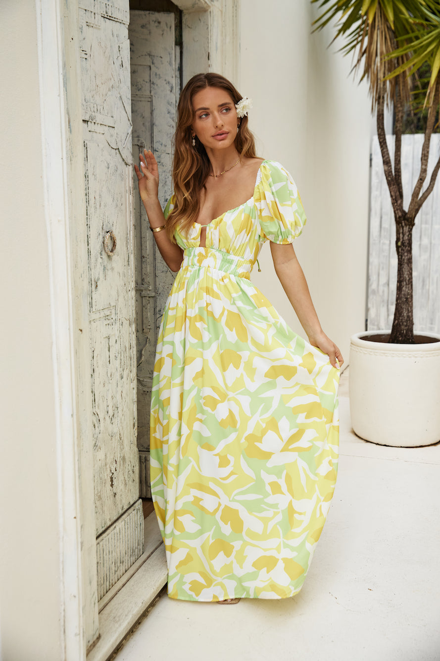 Freedom Found Maxi Dress Yellow-Seaa Fashion