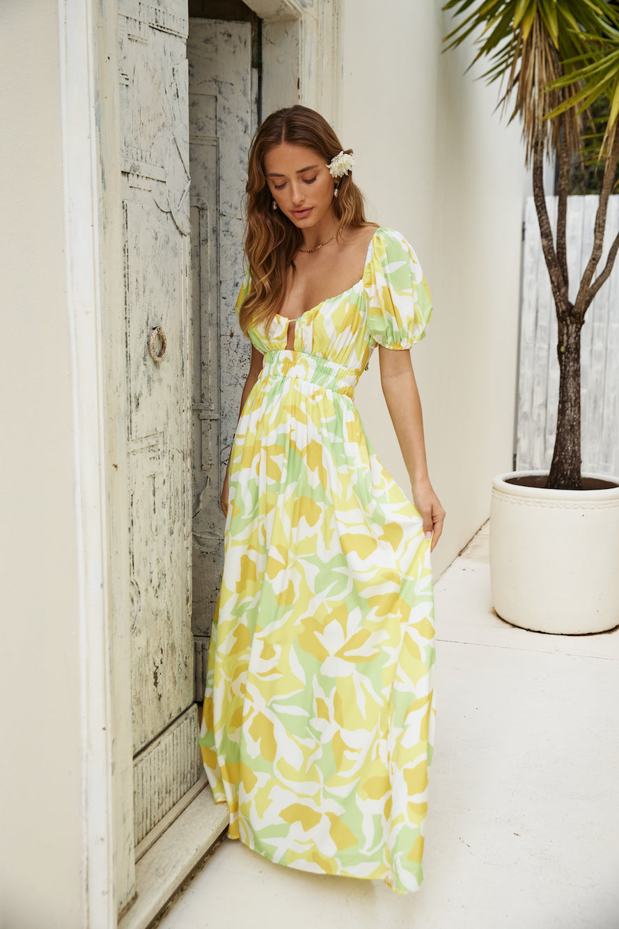 Freedom Found Maxi Dress Yellow-Seaa Fashion