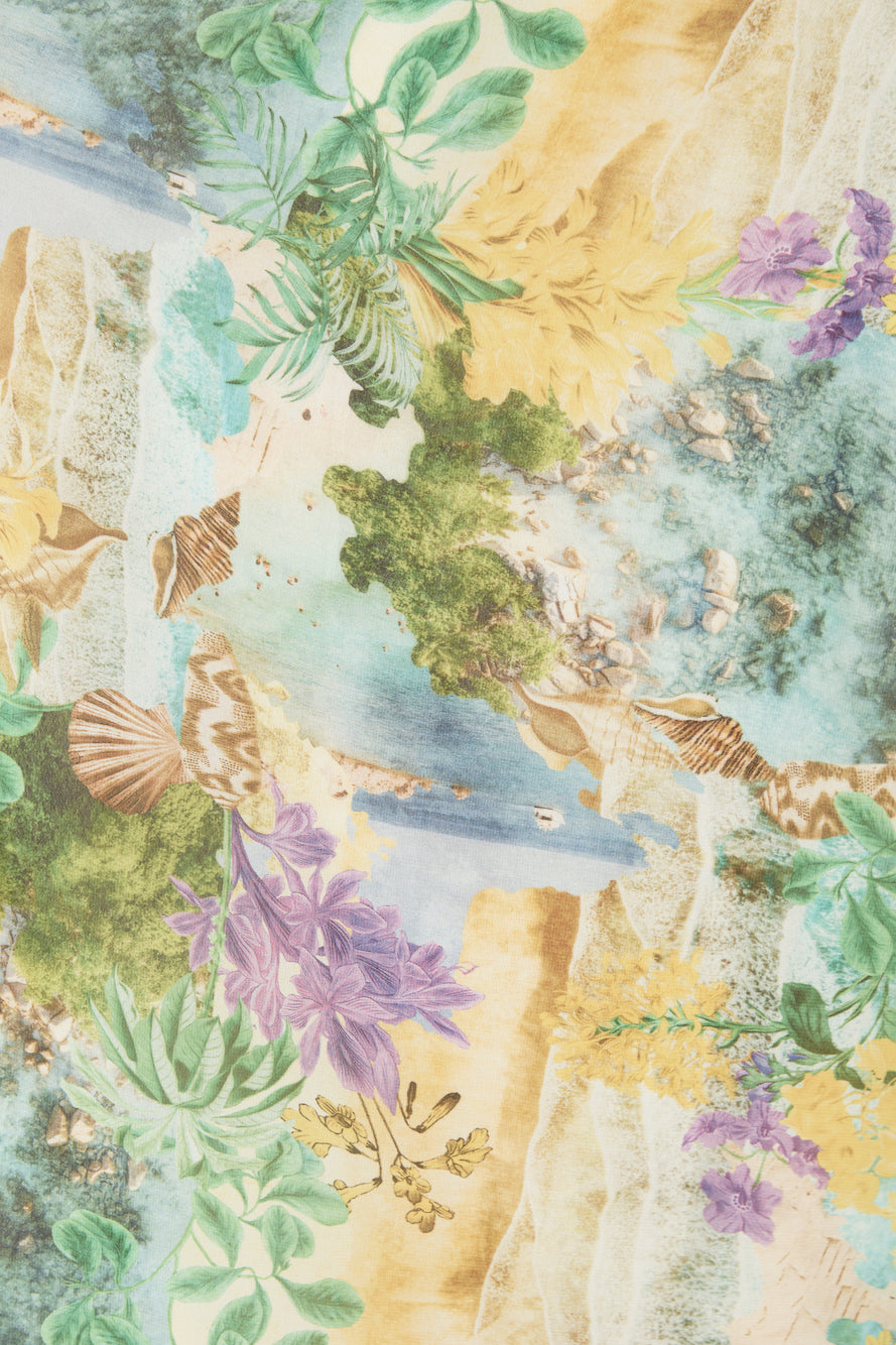 RUNAWAY THE LABEL Camille Maxi Dress Esme Print-Seaa Fashion