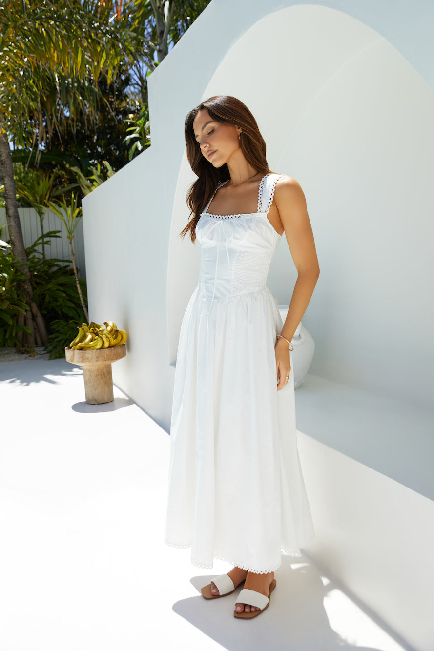 Wandering Soul Maxi Dress White-Seaa Fashion