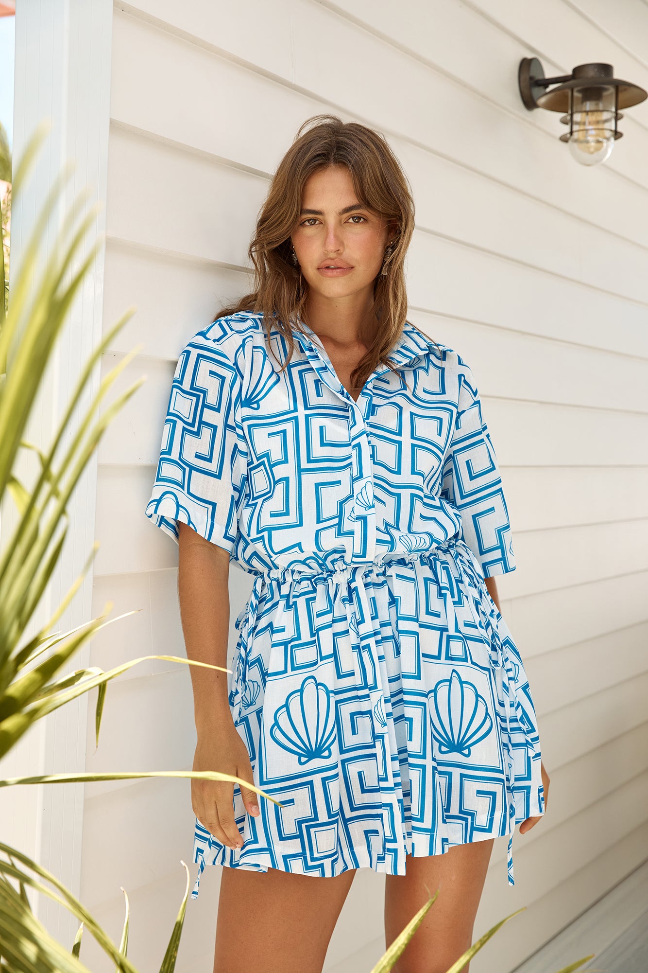 Treasured Dreamer Mini Dress Blue-Seaa Fashion