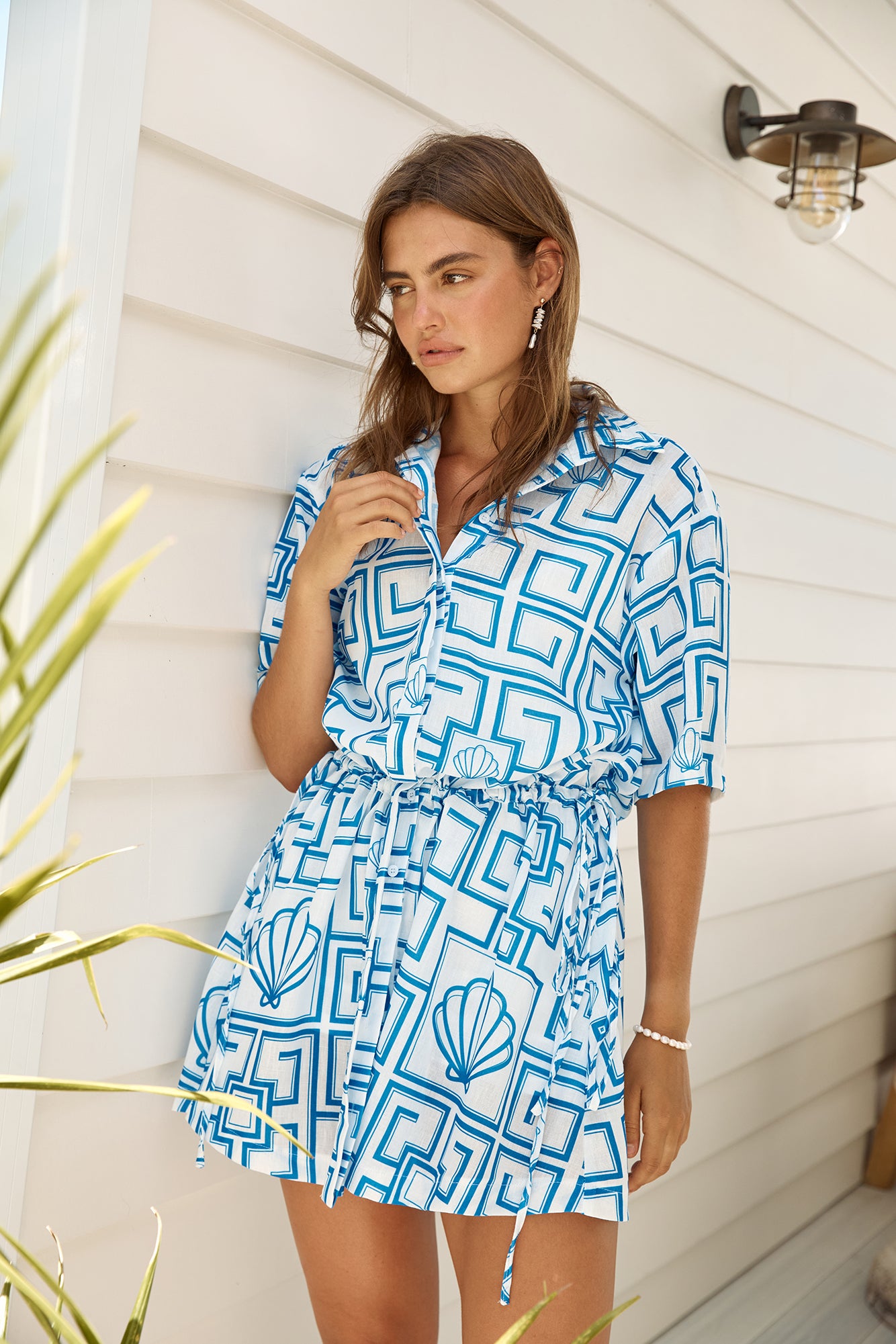 Treasured Dreamer Mini Dress Blue-Seaa Fashion