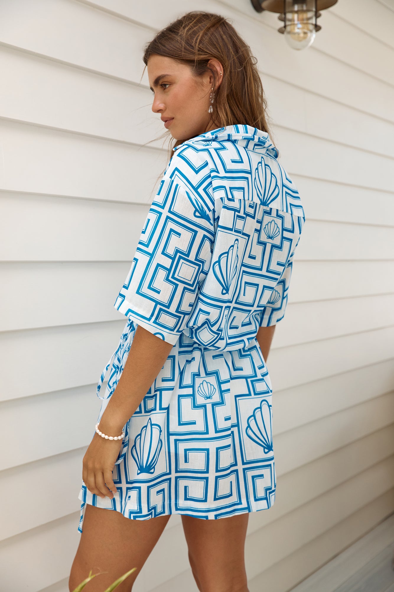 Treasured Dreamer Mini Dress Blue-Seaa Fashion