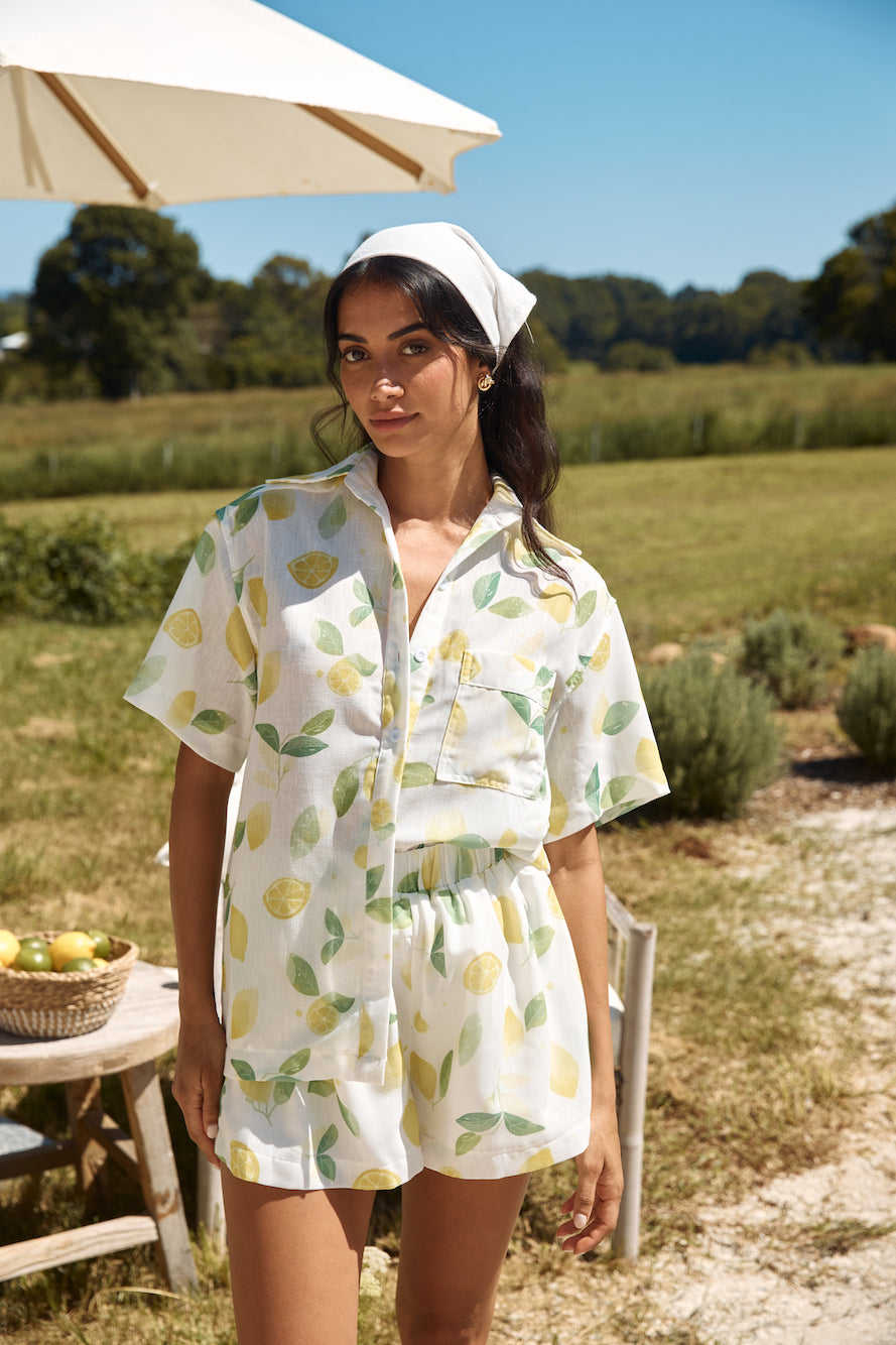 Amaretto Sour Set Yellow-Seaa Fashion