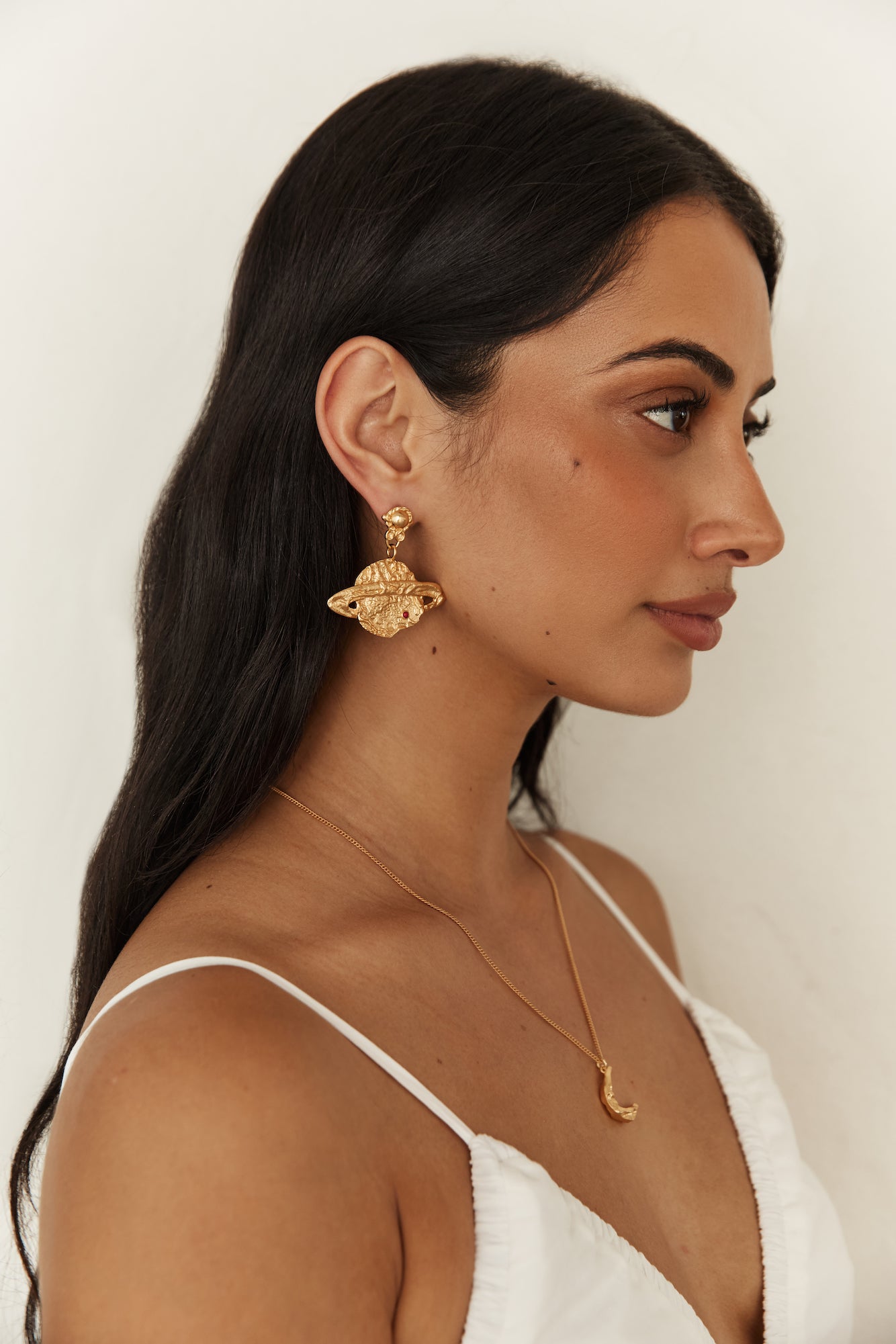 18K Gold Plated Universal Beauty Earrings Gold-Seaa Fashion