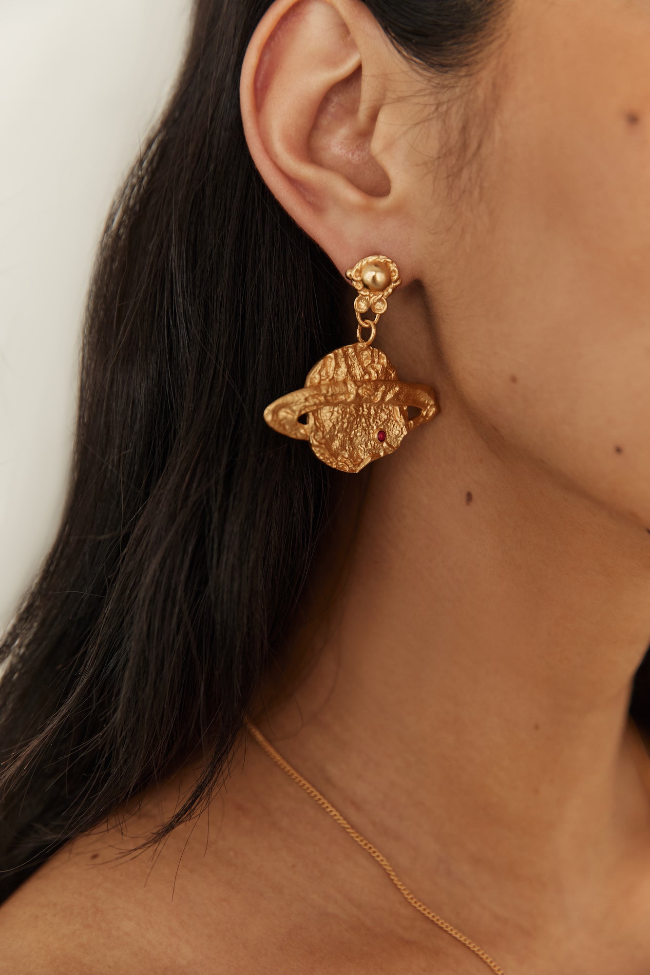 18K Gold Plated Universal Beauty Earrings Gold-Seaa Fashion