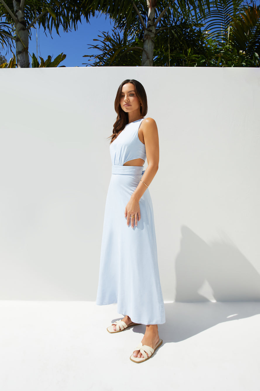 Coastal Glow Maxi Dress Blue-Seaa Fashion